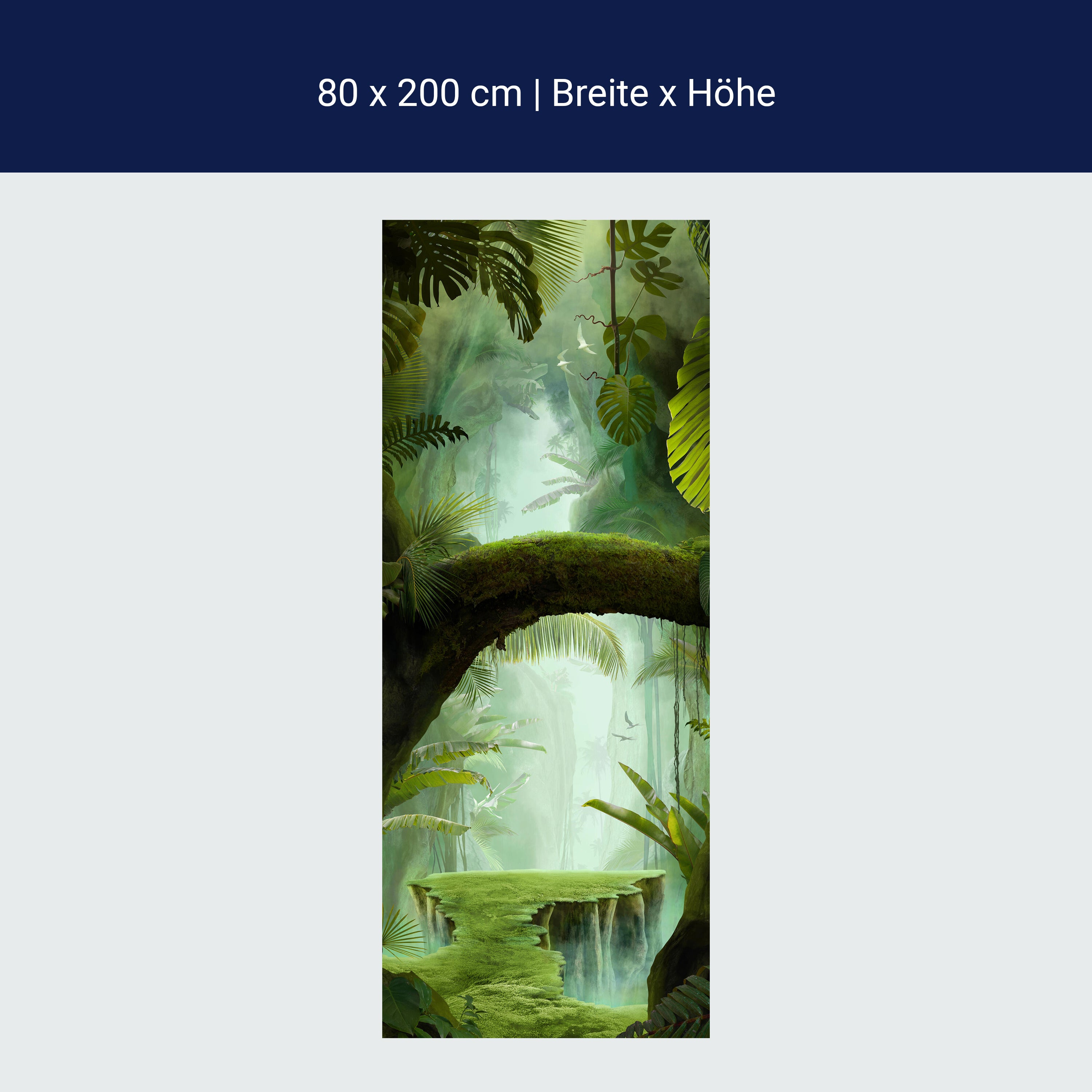 Türtapete Fantasy Dschungel, Urwald, Bäume, Moos M1351 Türtapete Fantasy Dschungel, Urwald, Bäume, Moos M1351