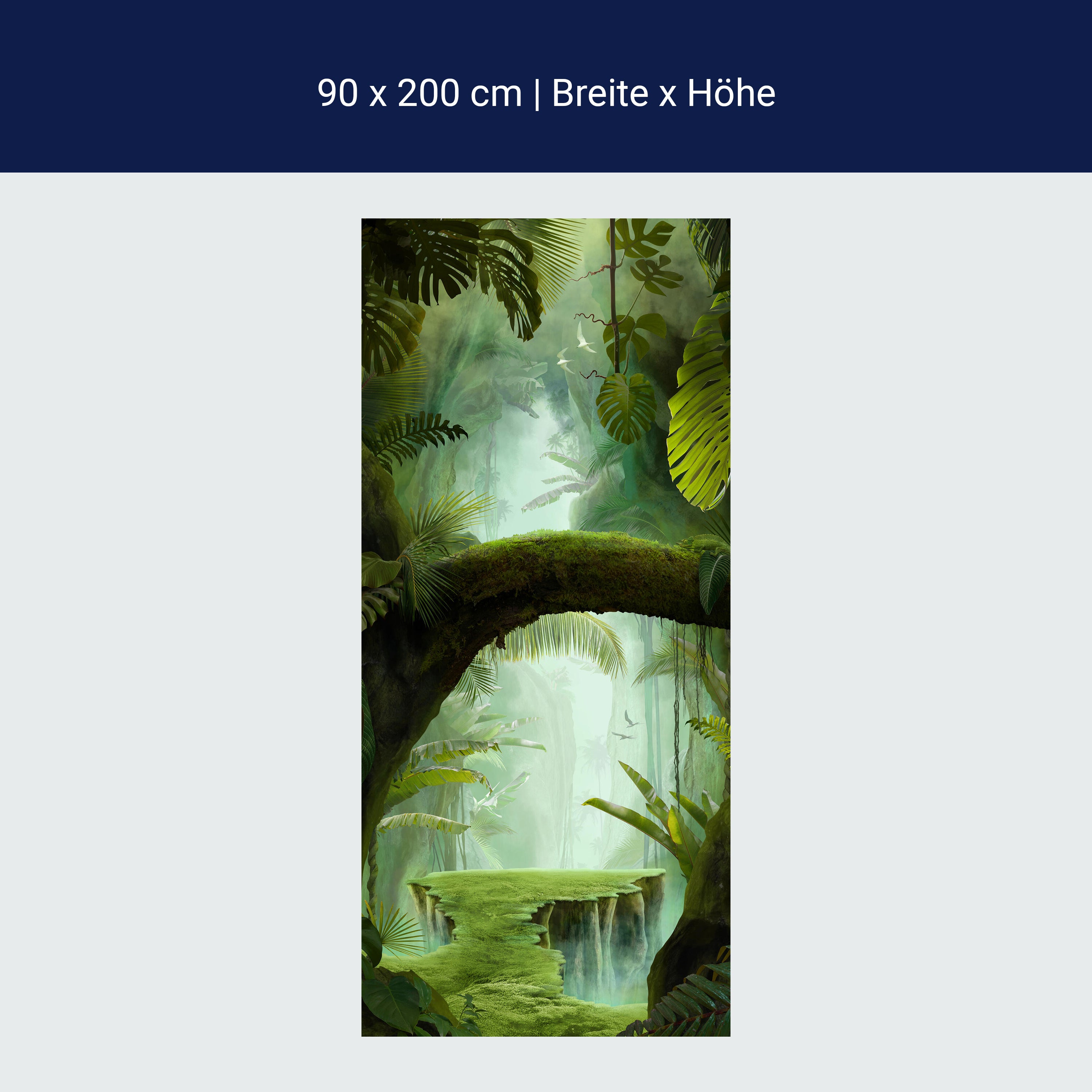 Türtapete Fantasy Dschungel, Urwald, Bäume, Moos M1351 Türtapete Fantasy Dschungel, Urwald, Bäume, Moos M1351