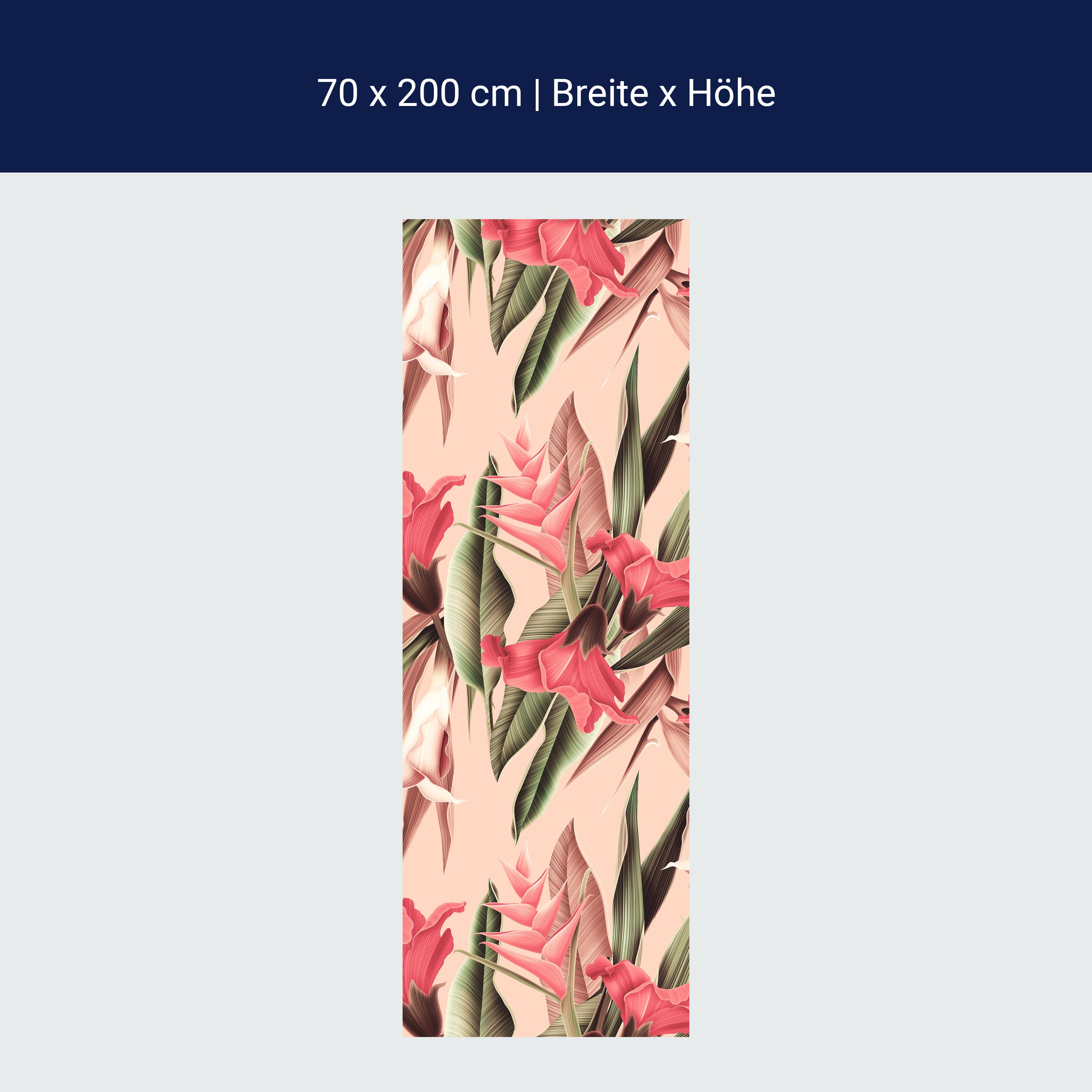 Türtapete Pflanzen Muster, Blumen, Blätter, Natur M1357 Türtapete Pflanzen Muster, Blumen, Blätter, Natur M1357