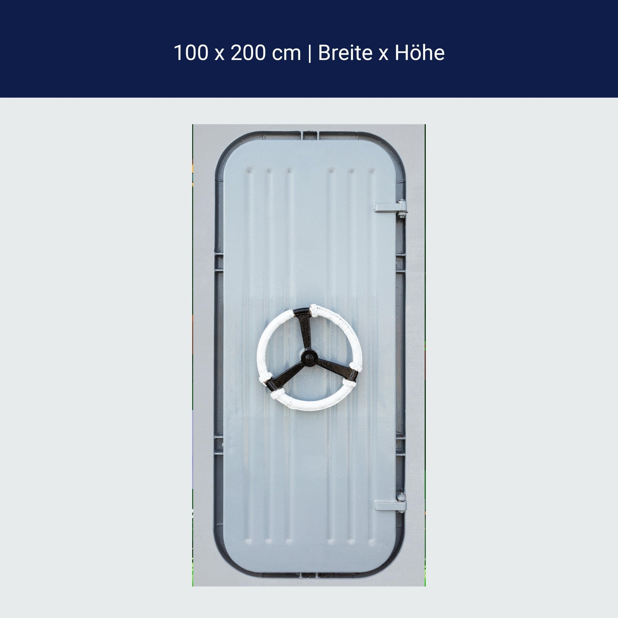 Türtapete Schiffstür, Meer, Schiff, Boot, Rad M1364 Türtapete Schiffstür, Meer, Schiff, Boot, Rad M1364