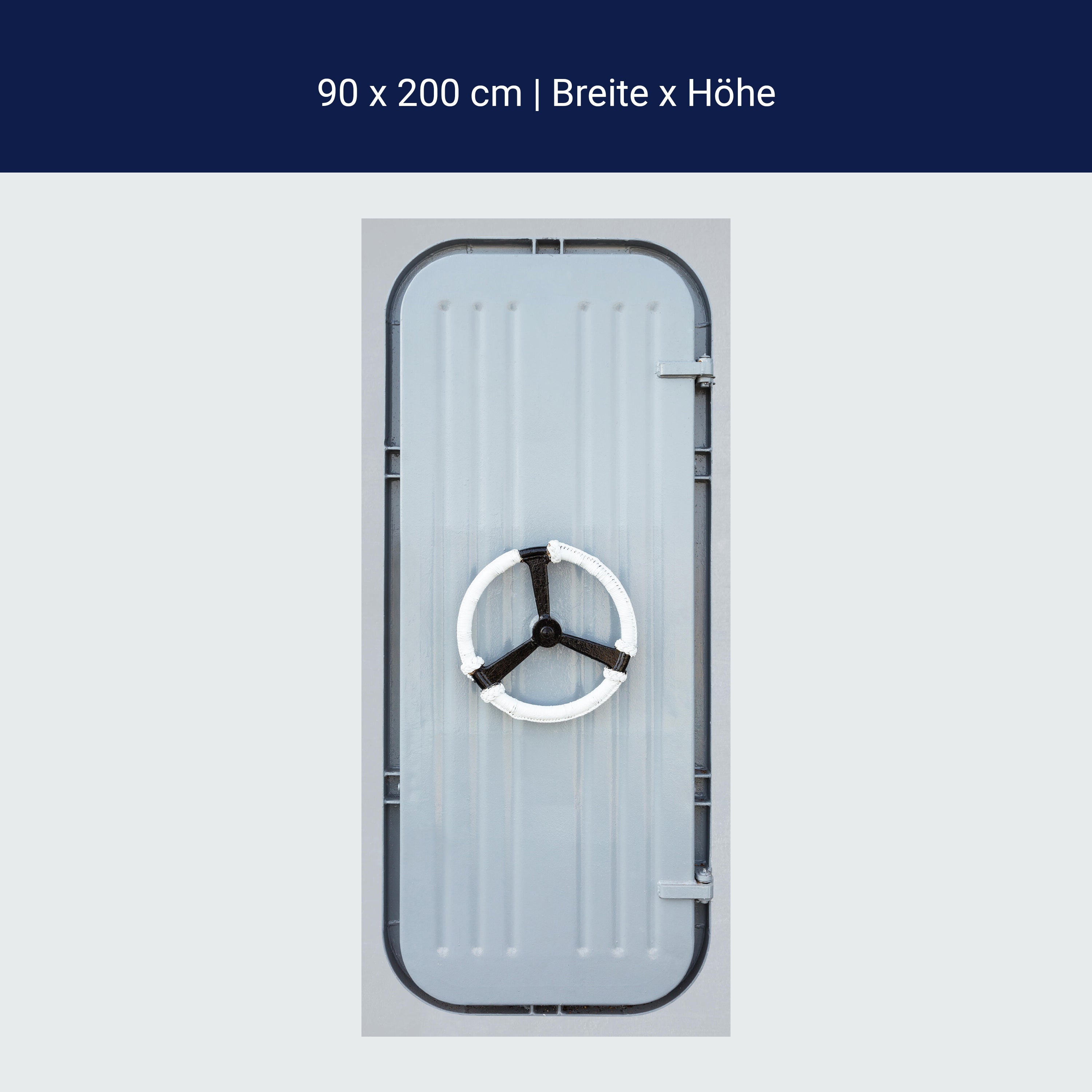 Türtapete Schiffstür, Meer, Schiff, Boot, Rad M1364 Türtapete Schiffstür, Meer, Schiff, Boot, Rad M1364