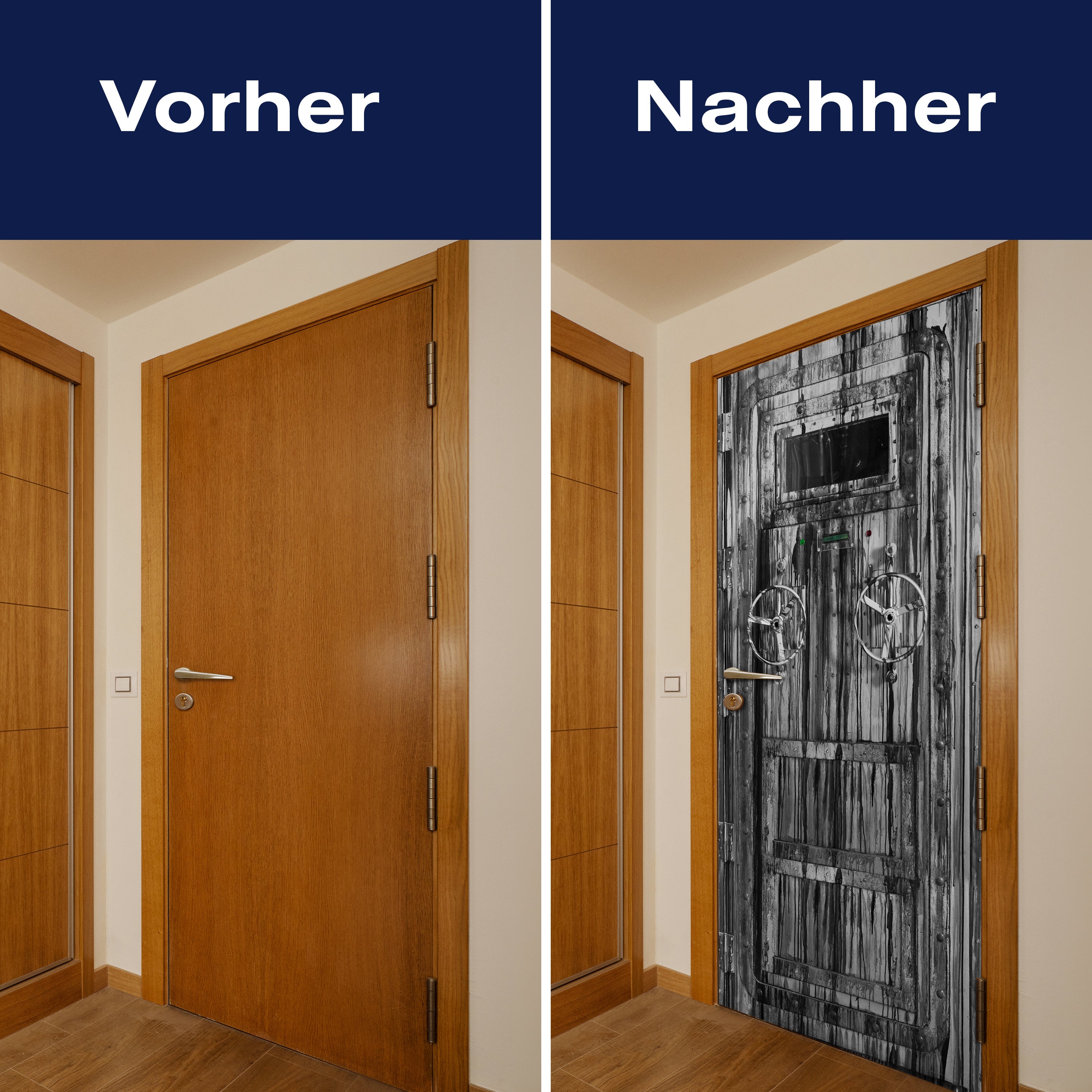 Türtapete alte Stahltür, Grunge, Räder, Fenster M1366 - Bild 10 Türtapete alte Stahltür, Grunge, Räder, Fenster M1366 - Bild 10