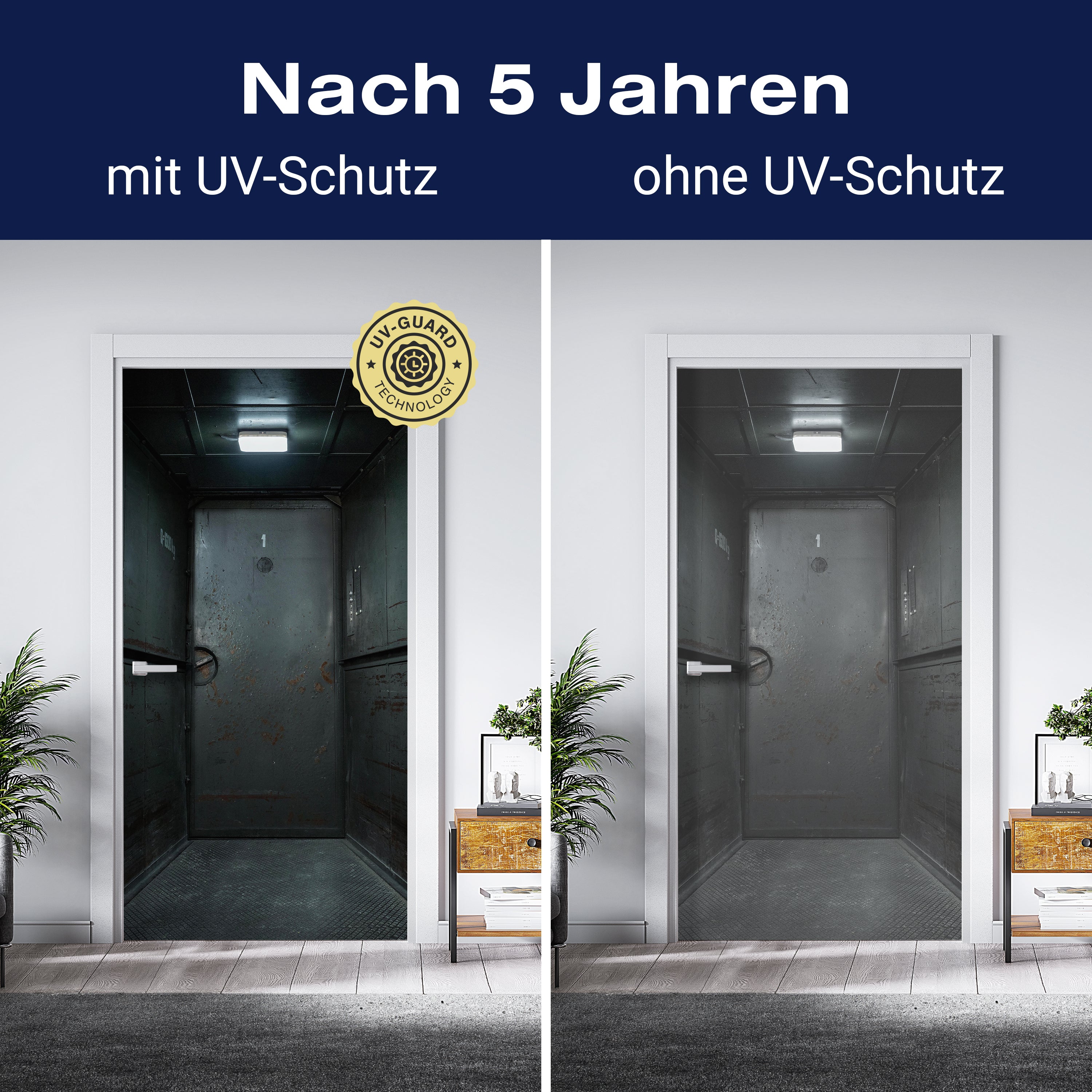 Türtapete rostige Stahltür, Lampe, Metall, Pforte M1370 - Bild 4 Türtapete rostige Stahltür, Lampe, Metall, Pforte M1370 - Bild 4