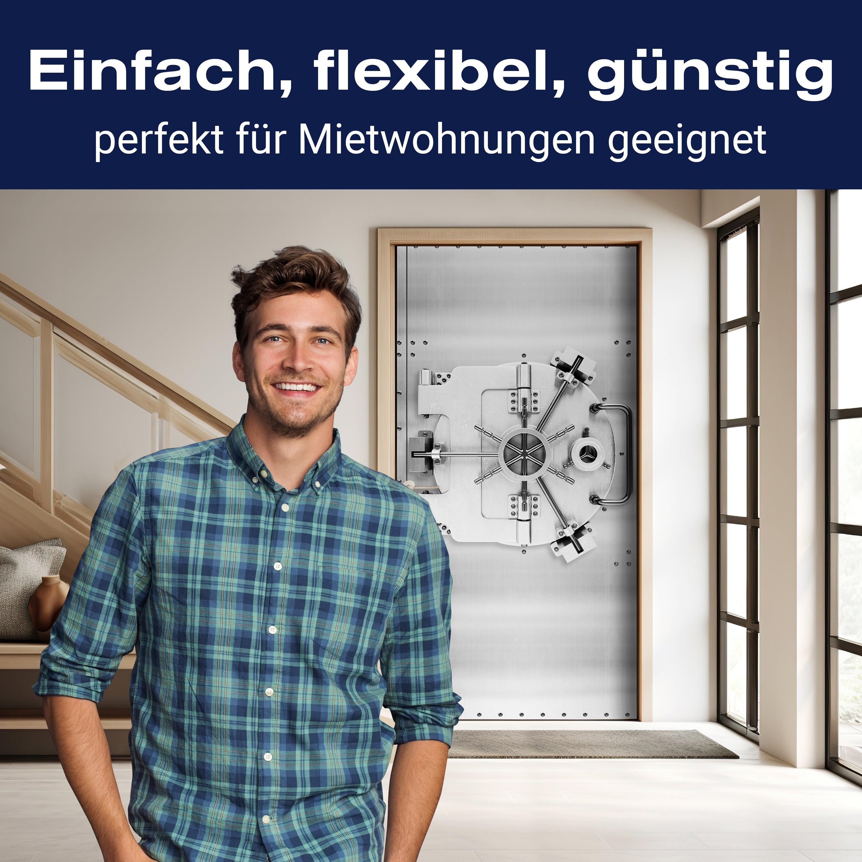 Türtapete Metall Tür, Safe, Bank, Tresor M1380 - Bild 3 Türtapete Metall Tür, Safe, Bank, Tresor M1380 - Bild 3