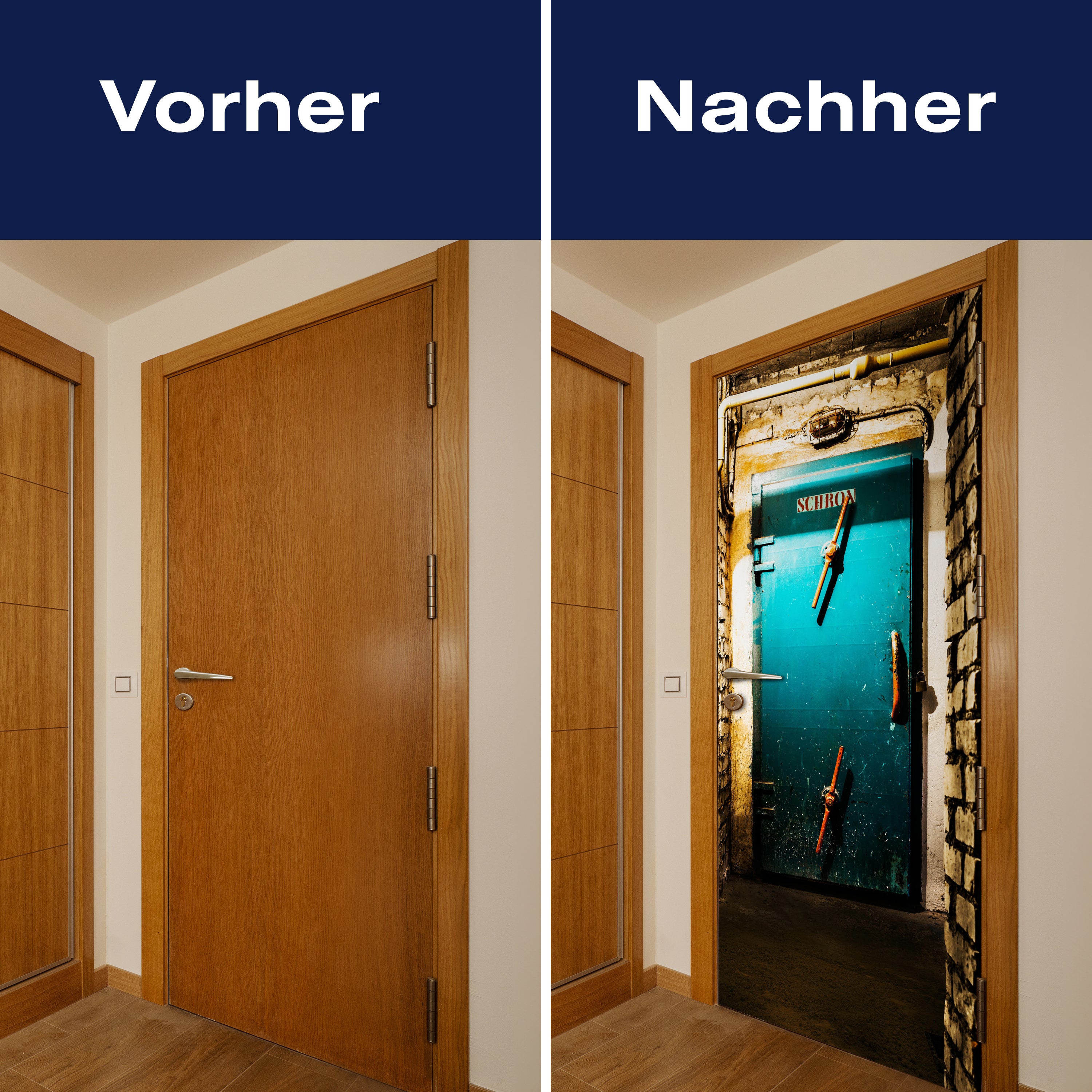 Türtapete Blaue Metall Tür, Rost, Mauer, Stein M1384 - Bild 10 Türtapete Blaue Metall Tür, Rost, Mauer, Stein M1384 - Bild 10