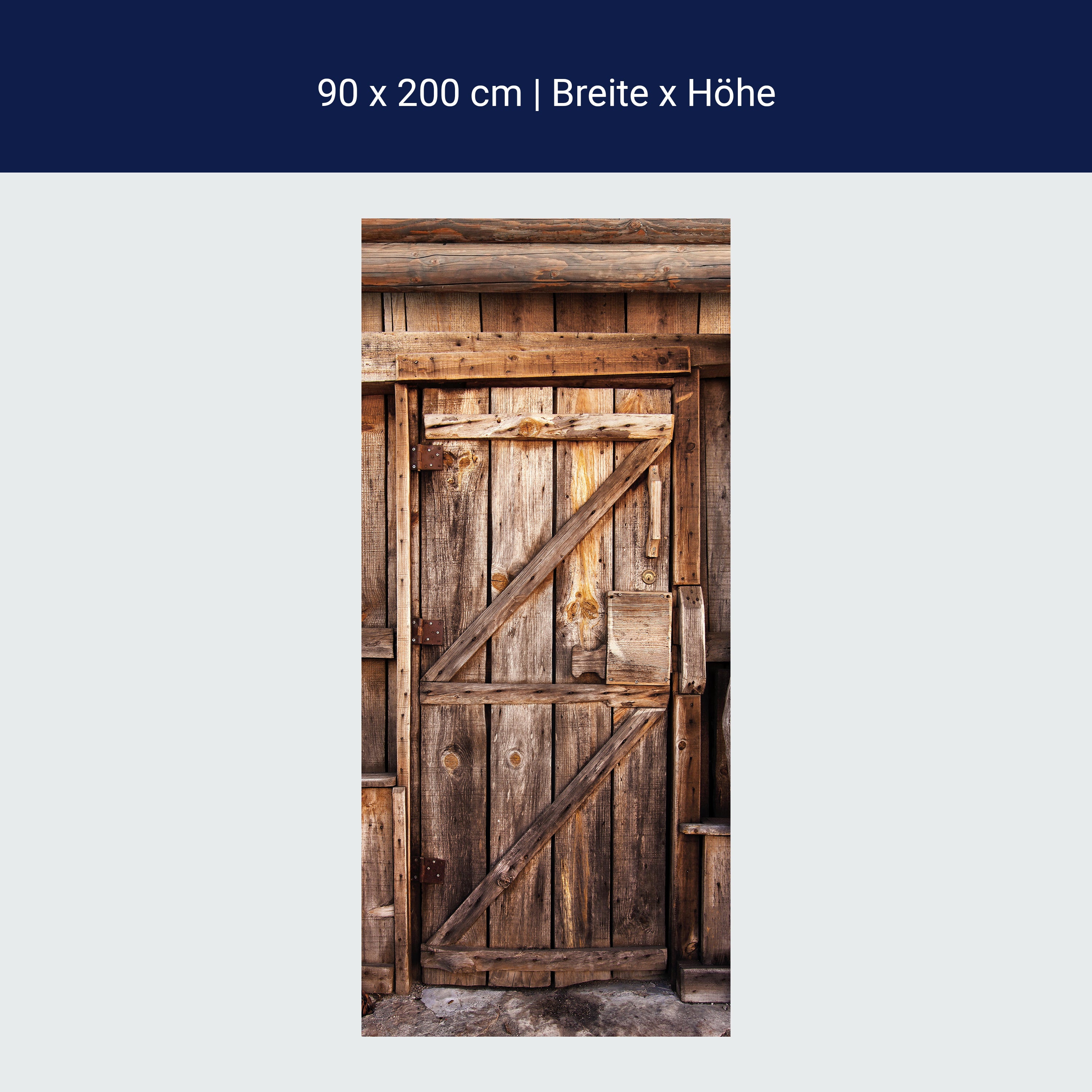 Türtapete Holztür, Holz Haus, Scheune, Schloss M1385 Türtapete Holztür, Holz Haus, Scheune, Schloss M1385