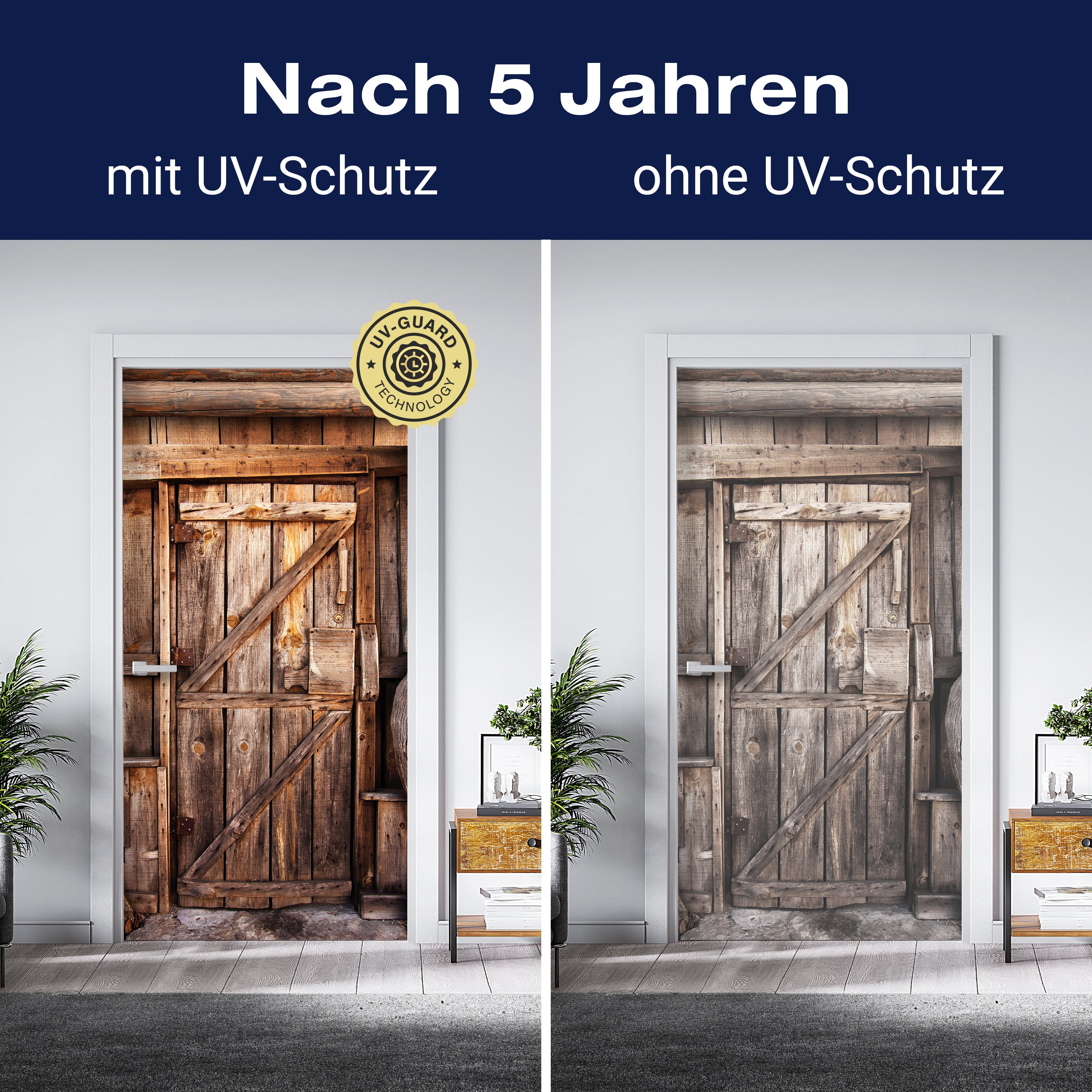 Türtapete Holztür, Holz Haus, Scheune, Schloss M1385 - Bild 4 Türtapete Holztür, Holz Haus, Scheune, Schloss M1385 - Bild 4