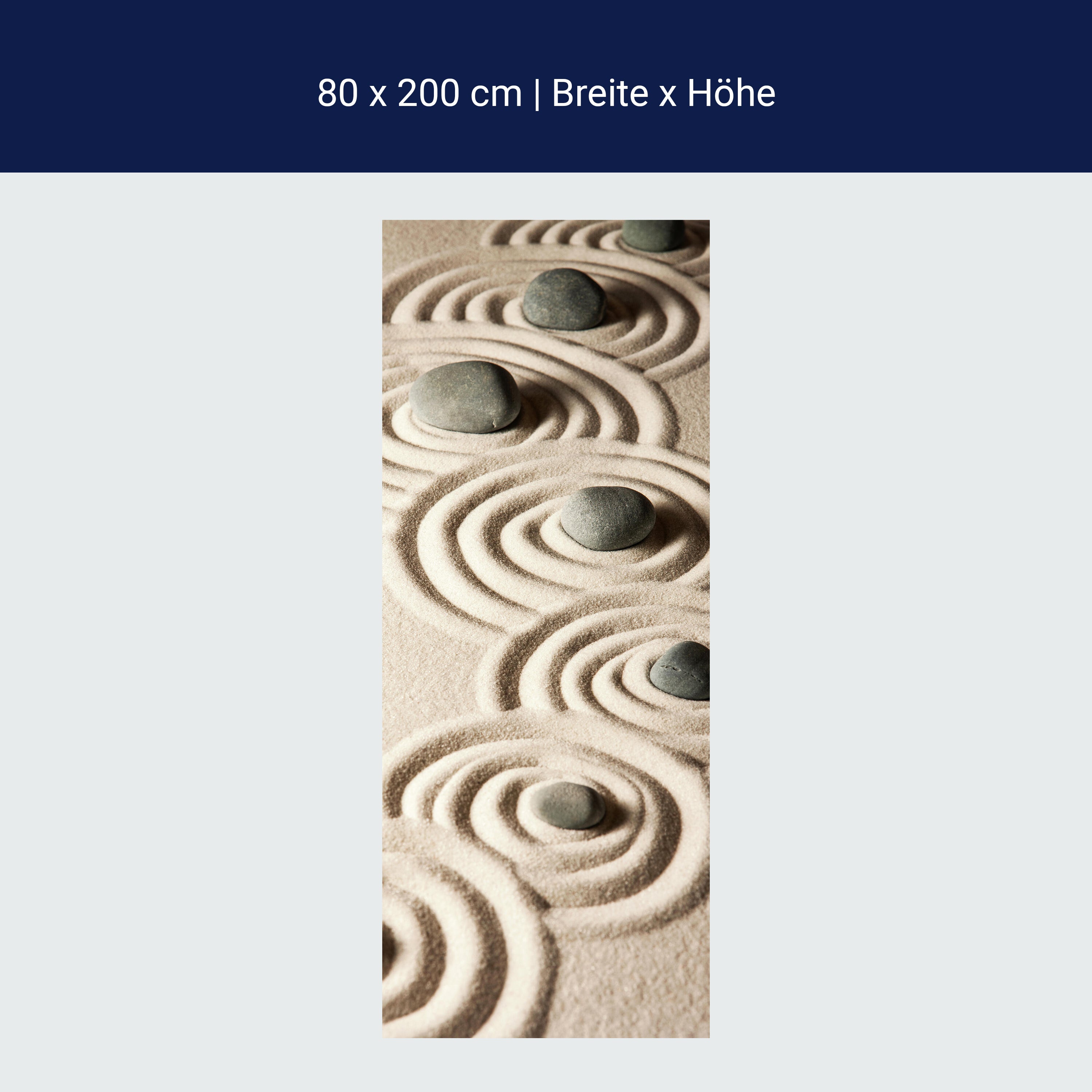 Türtapete Steine im Sand, Muster, Ringe, Formen M1388 Türtapete Steine im Sand, Muster, Ringe, Formen M1388