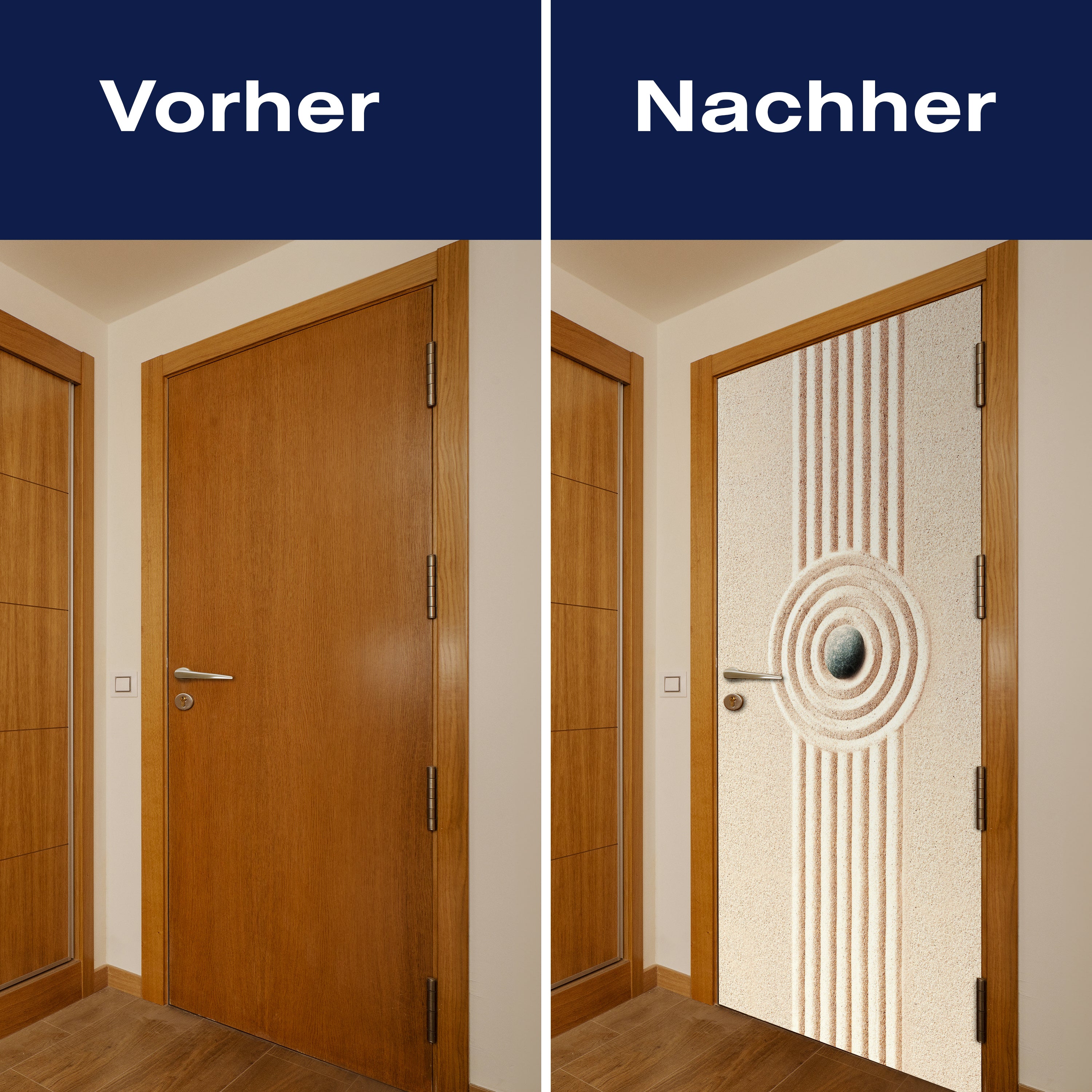 Türtapete Stein im Sand, Formen, Ringe, Linien M1391 - Bild 10 Türtapete Stein im Sand, Formen, Ringe, Linien M1391 - Bild 10