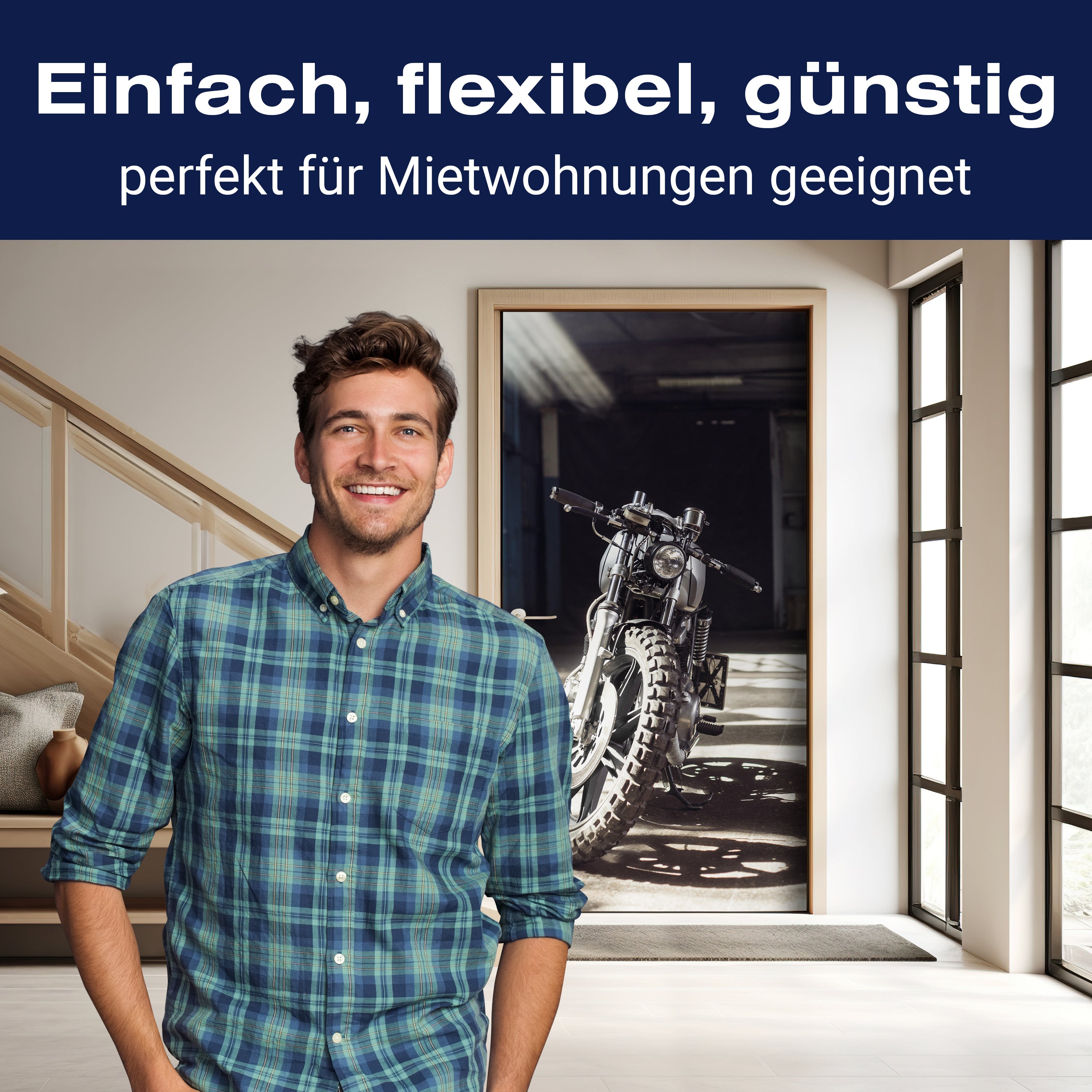 Türtapete Motorrad, Naked Bike, Garage, Offroad M1399 - Bild 3 Türtapete Motorrad, Naked Bike, Garage, Offroad M1399 - Bild 3