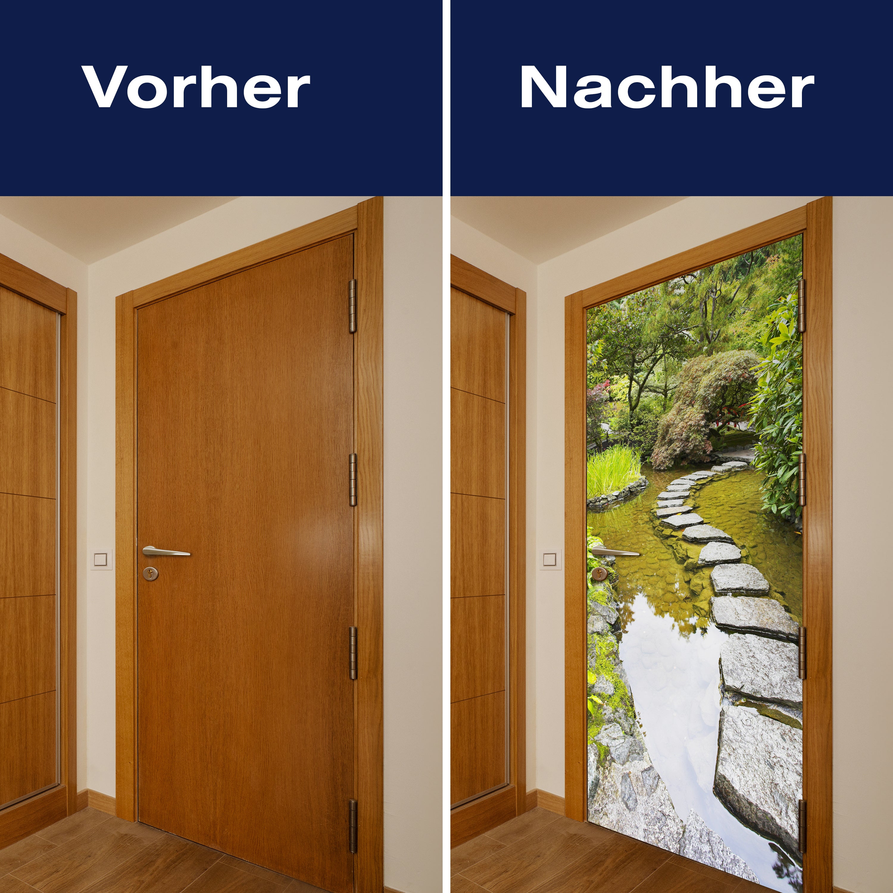 Türtapete Teich japanischer Garten Steine M1404 - Bild 10 Türtapete Teich japanischer Garten Steine M1404 - Bild 10