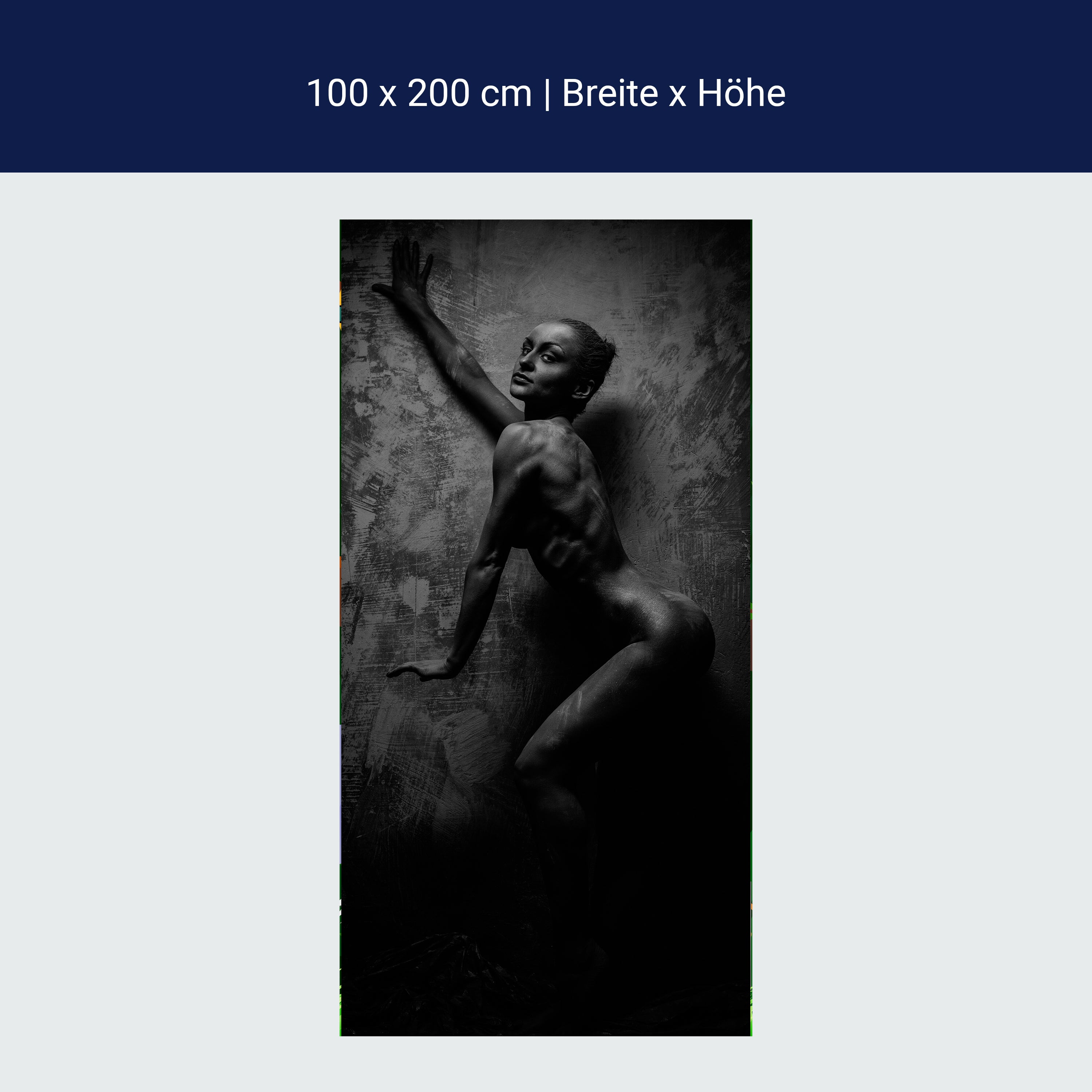 Türtapete Frau Model Beton Body Arts M1414 Türtapete Frau Model Beton Body Arts M1414