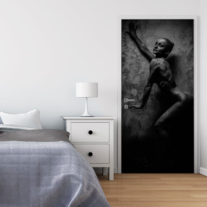 Türtapete Frau Model Beton Body Arts M1414 - Bild 1 Türtapete Frau Model Beton Body Arts M1414 - Bild 1