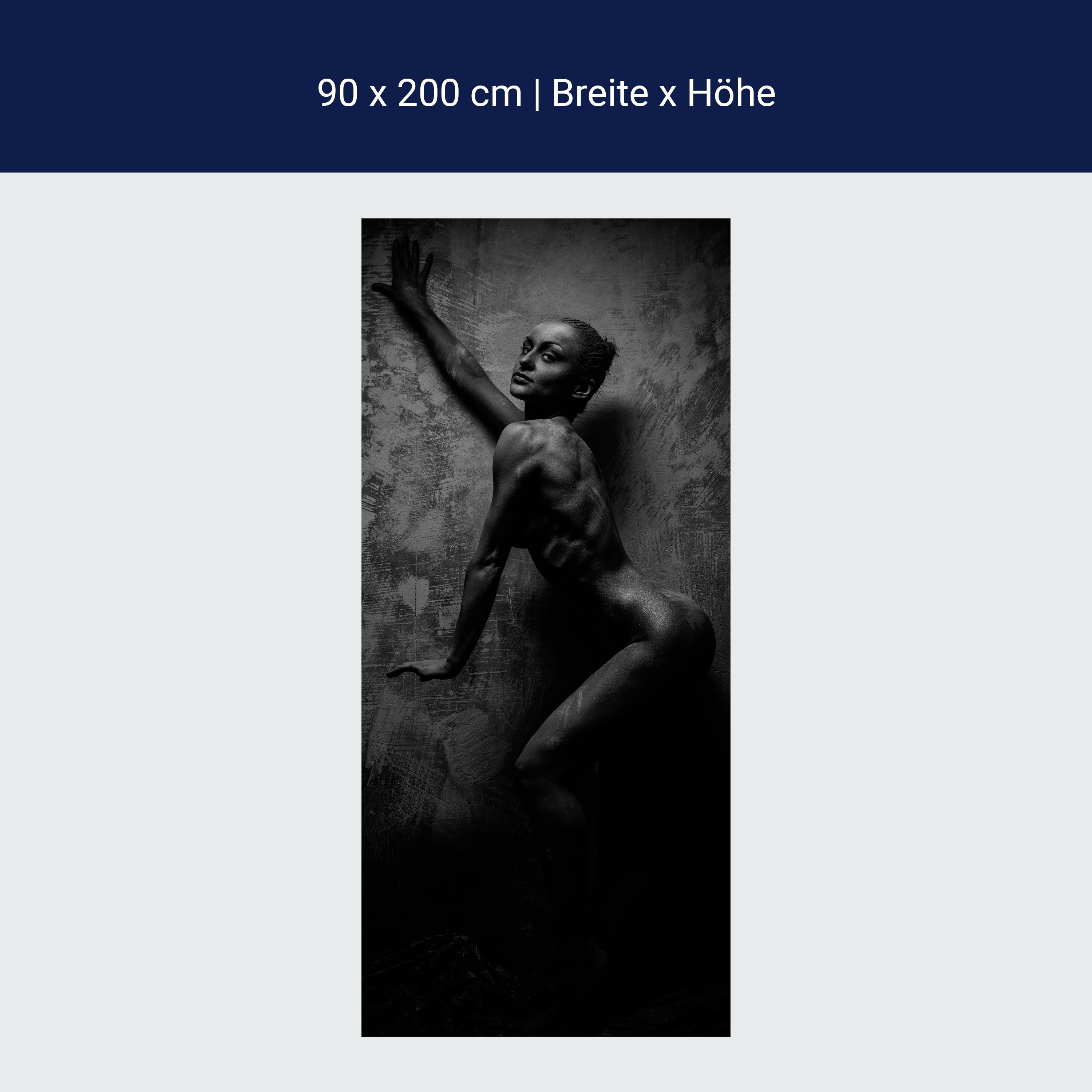 Türtapete Frau Model Beton Body Arts M1414 Türtapete Frau Model Beton Body Arts M1414