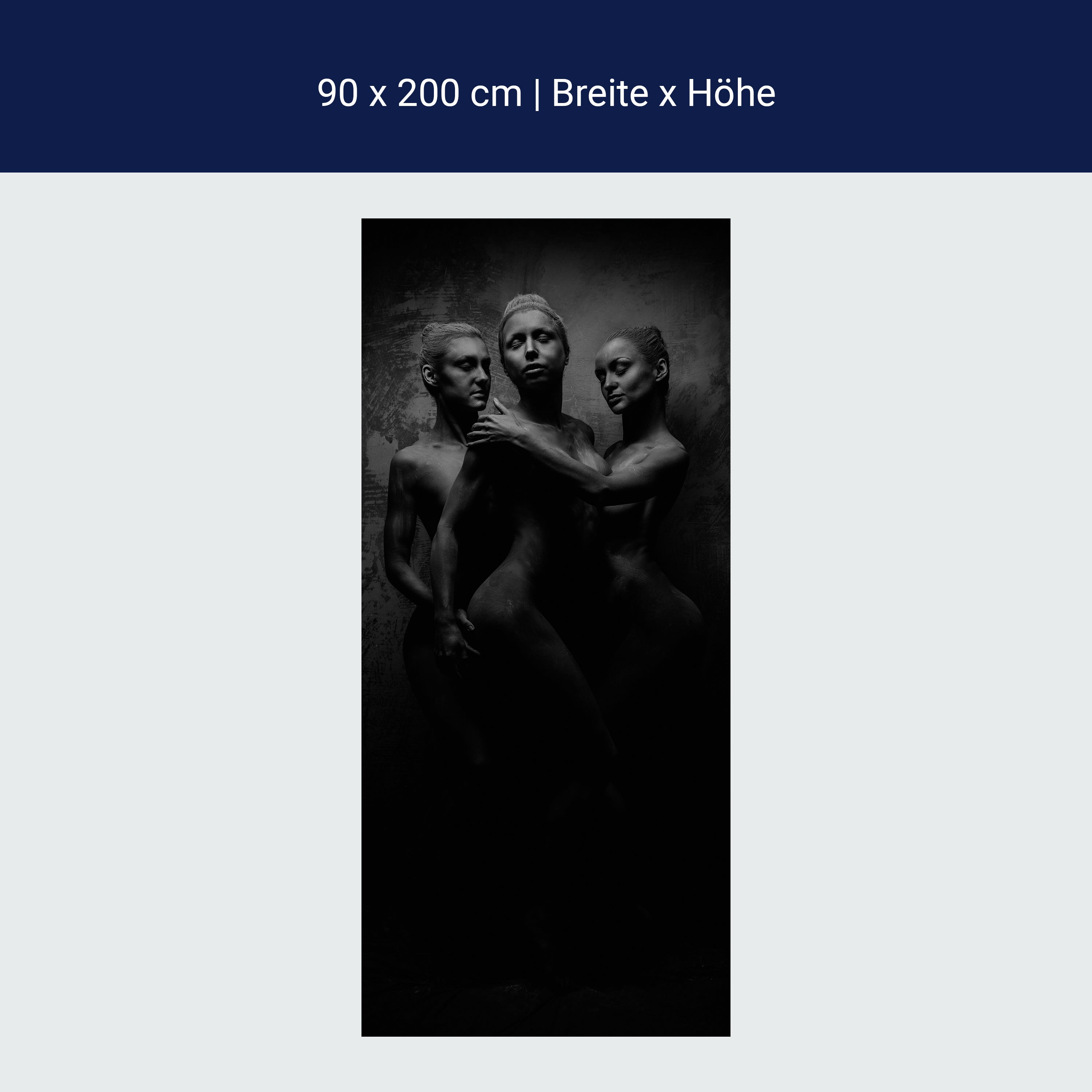 Türtapete Frauen Model Beton Body Arts M1415 Türtapete Frauen Model Beton Body Arts M1415