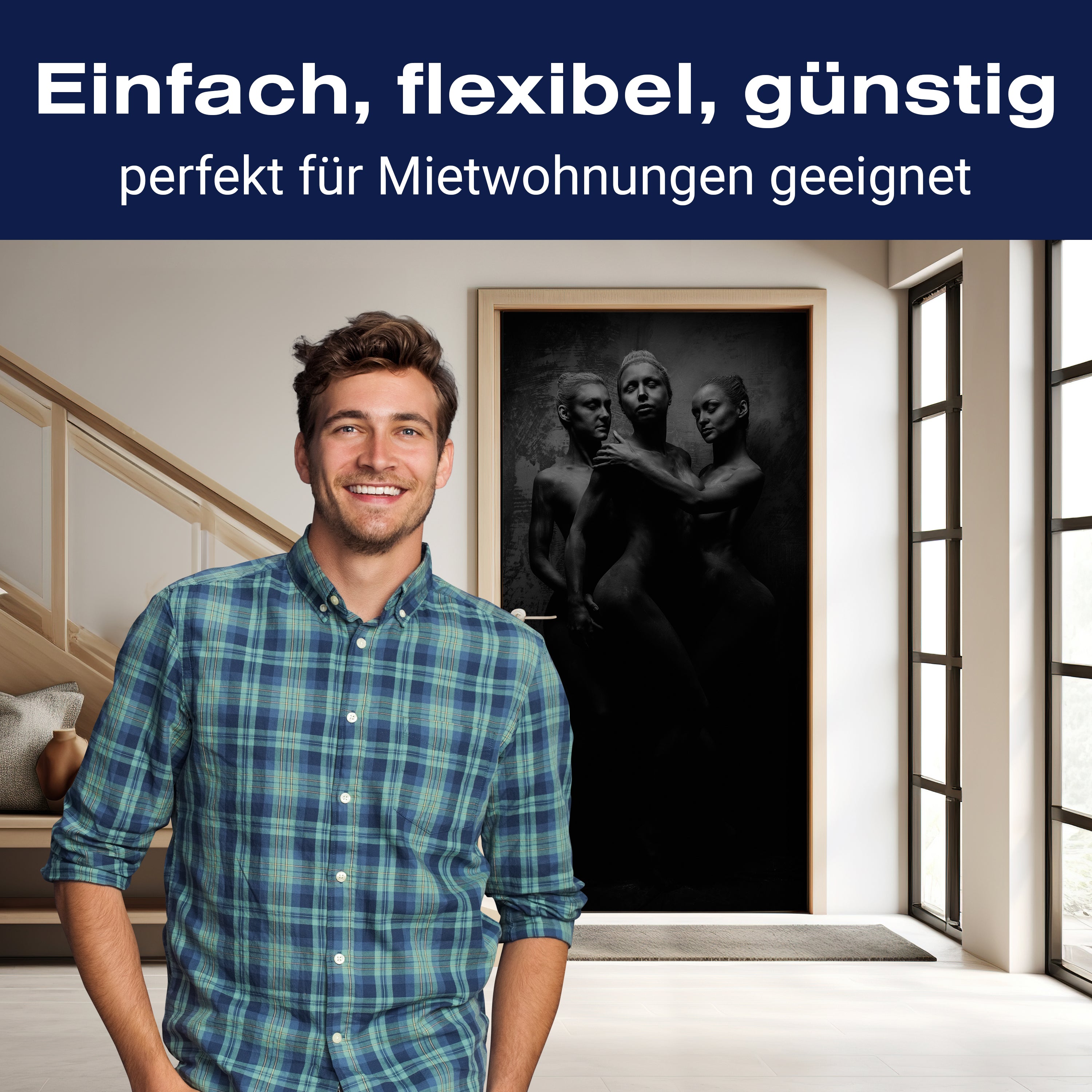 Türtapete Frauen Model Beton Body Arts M1415 - Bild 3 Türtapete Frauen Model Beton Body Arts M1415 - Bild 3