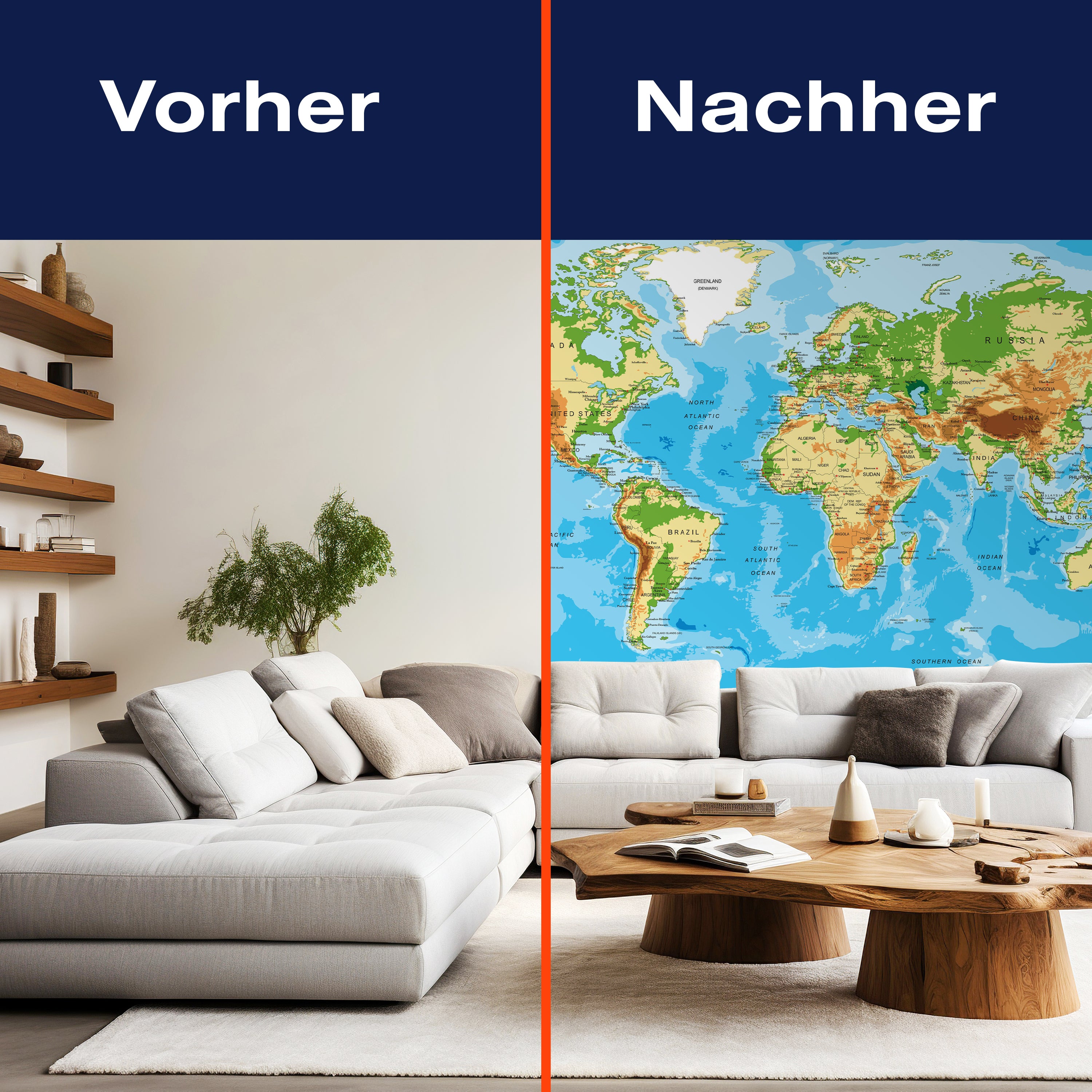 Fototapete Weltkarte M1424 - Bild 9 Fototapete Weltkarte M1424 - Bild 9