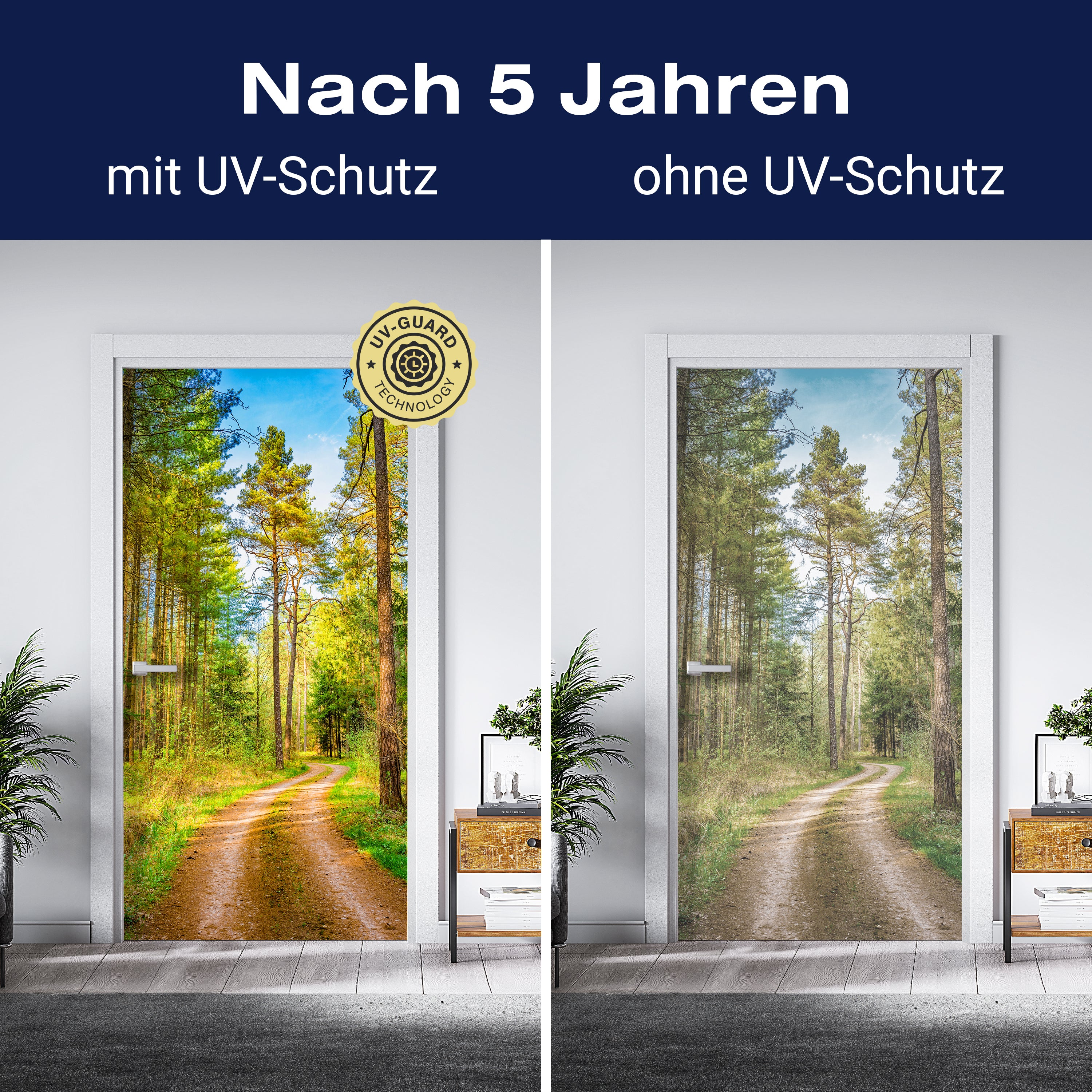 Türtapete Wald, Weg, Bäume M1426 - Bild 4 Türtapete Wald, Weg, Bäume M1426 - Bild 4