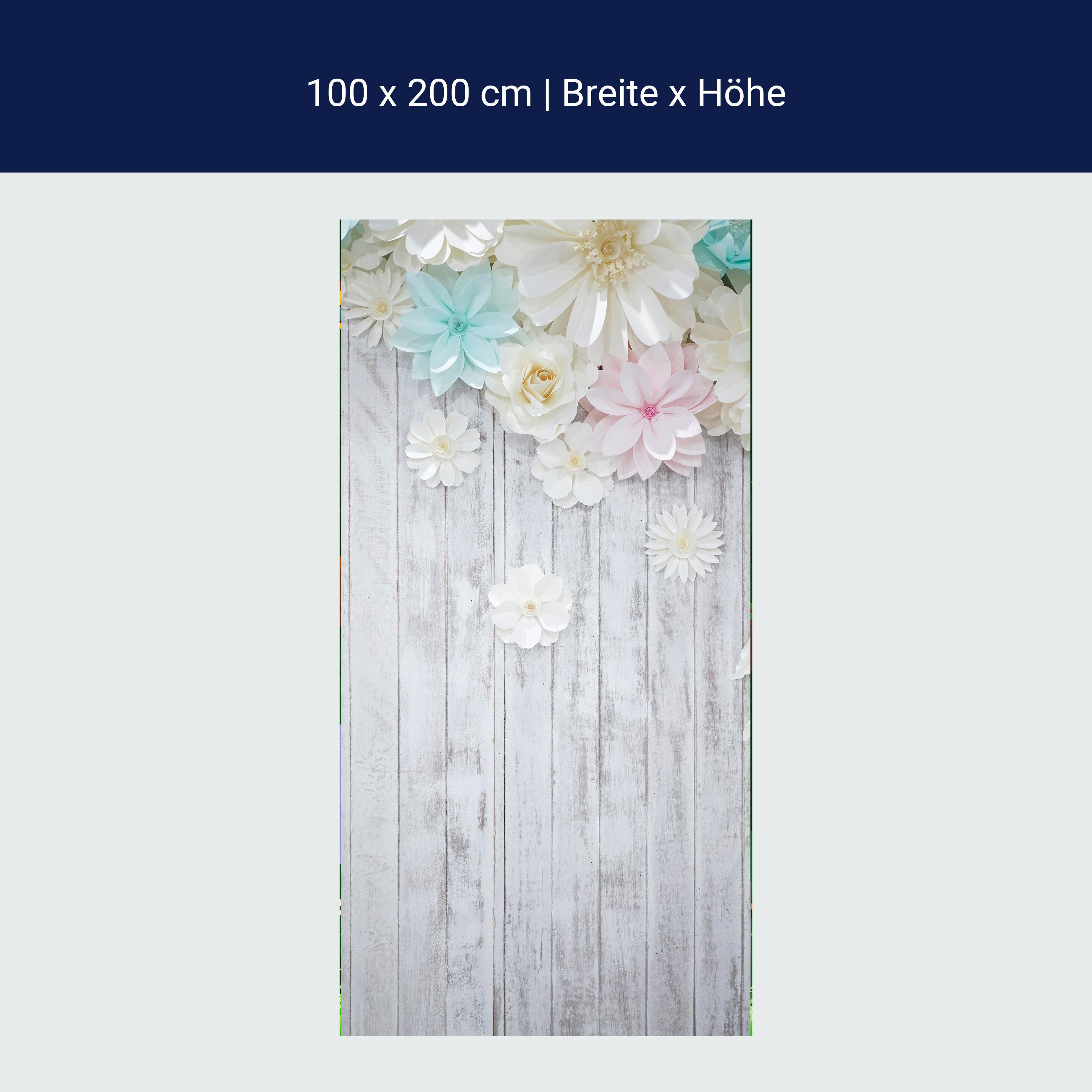 Türtapete Holz, Blüten, Blumen M1429 Türtapete Holz, Blüten, Blumen M1429