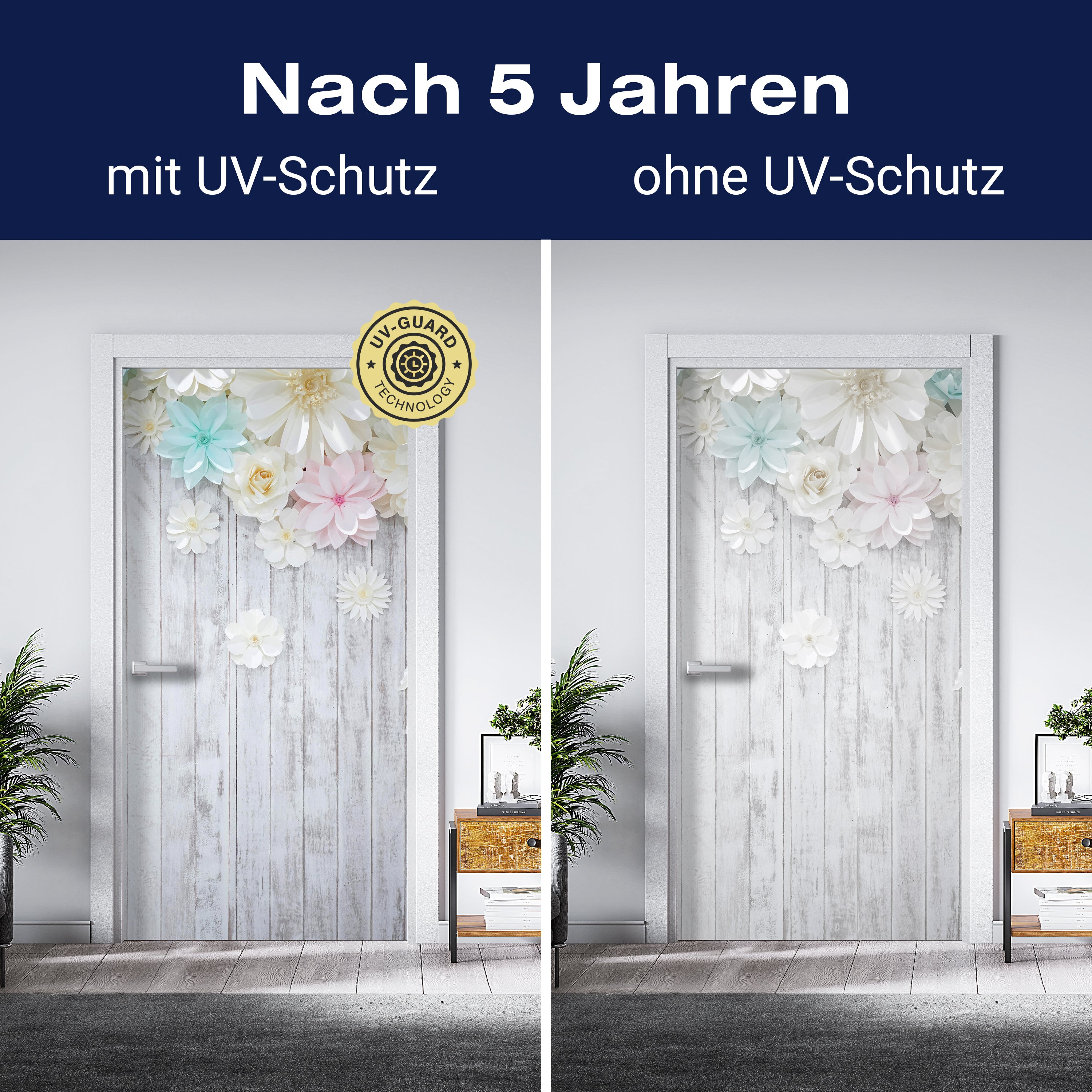 Türtapete Holz, Blüten, Blumen M1429 - Bild 4 Türtapete Holz, Blüten, Blumen M1429 - Bild 4