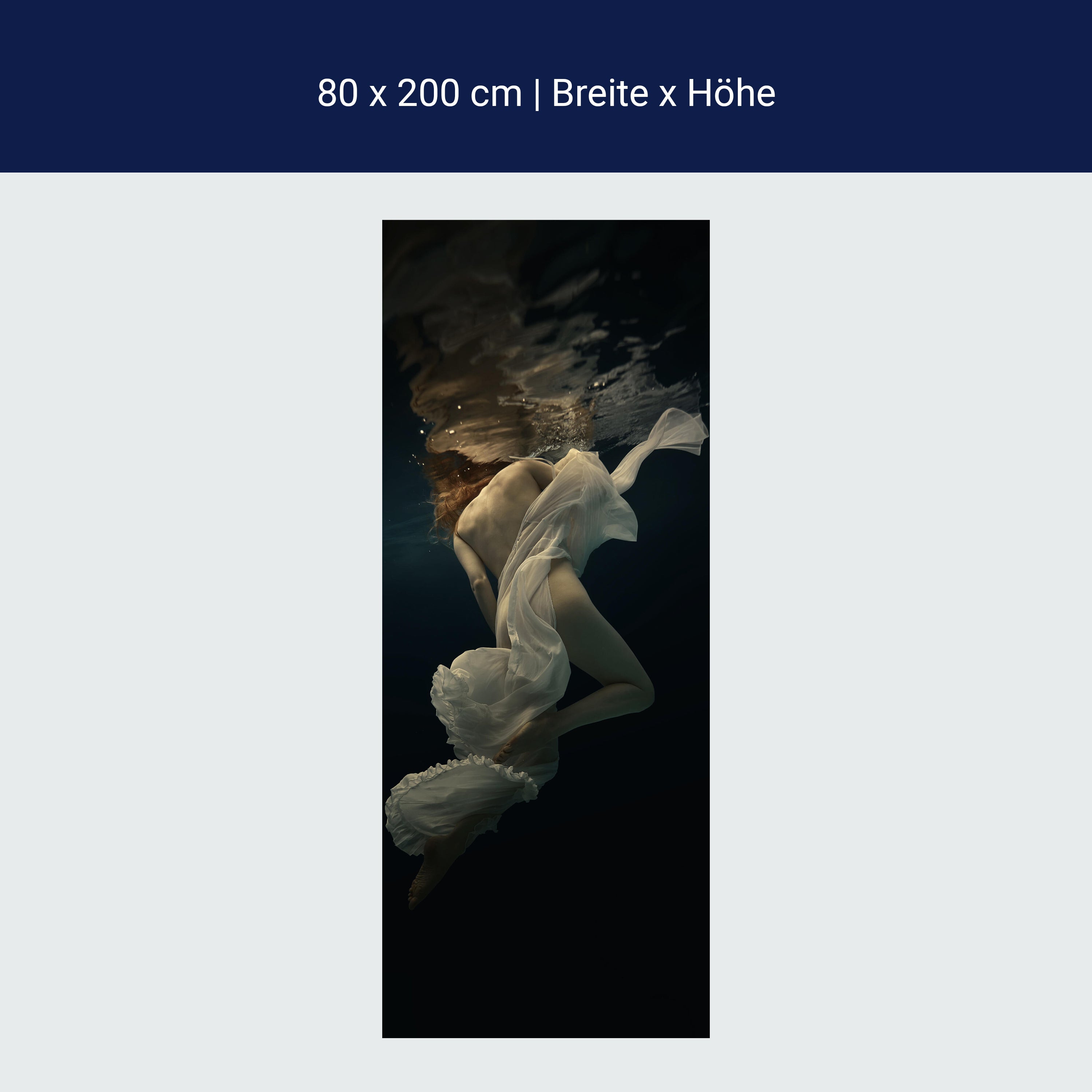 Türtapete Frau, Model, Unterwasser M1437 Türtapete Frau, Model, Unterwasser M1437