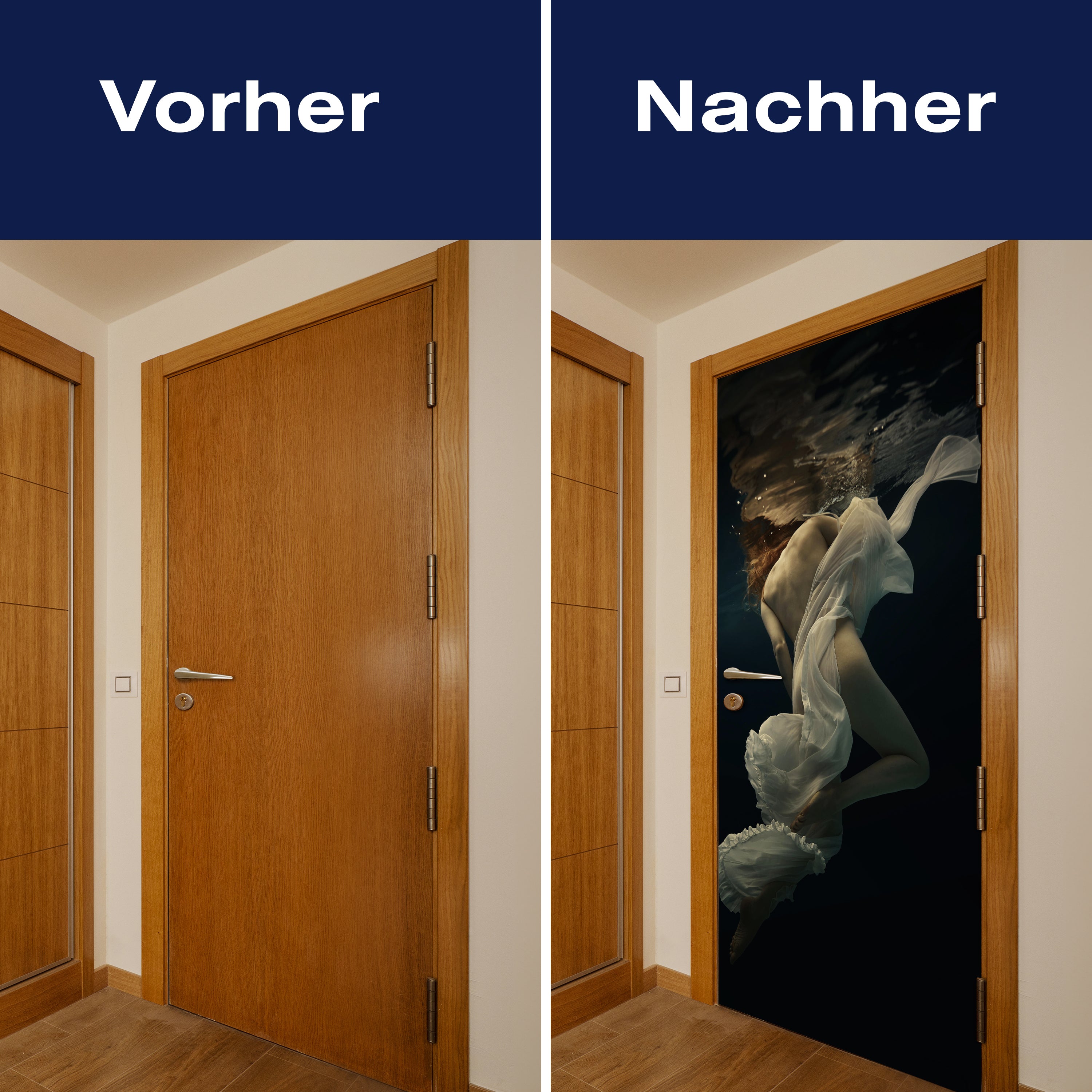 Türtapete Frau, Model, Unterwasser M1437 - Bild 10 Türtapete Frau, Model, Unterwasser M1437 - Bild 10