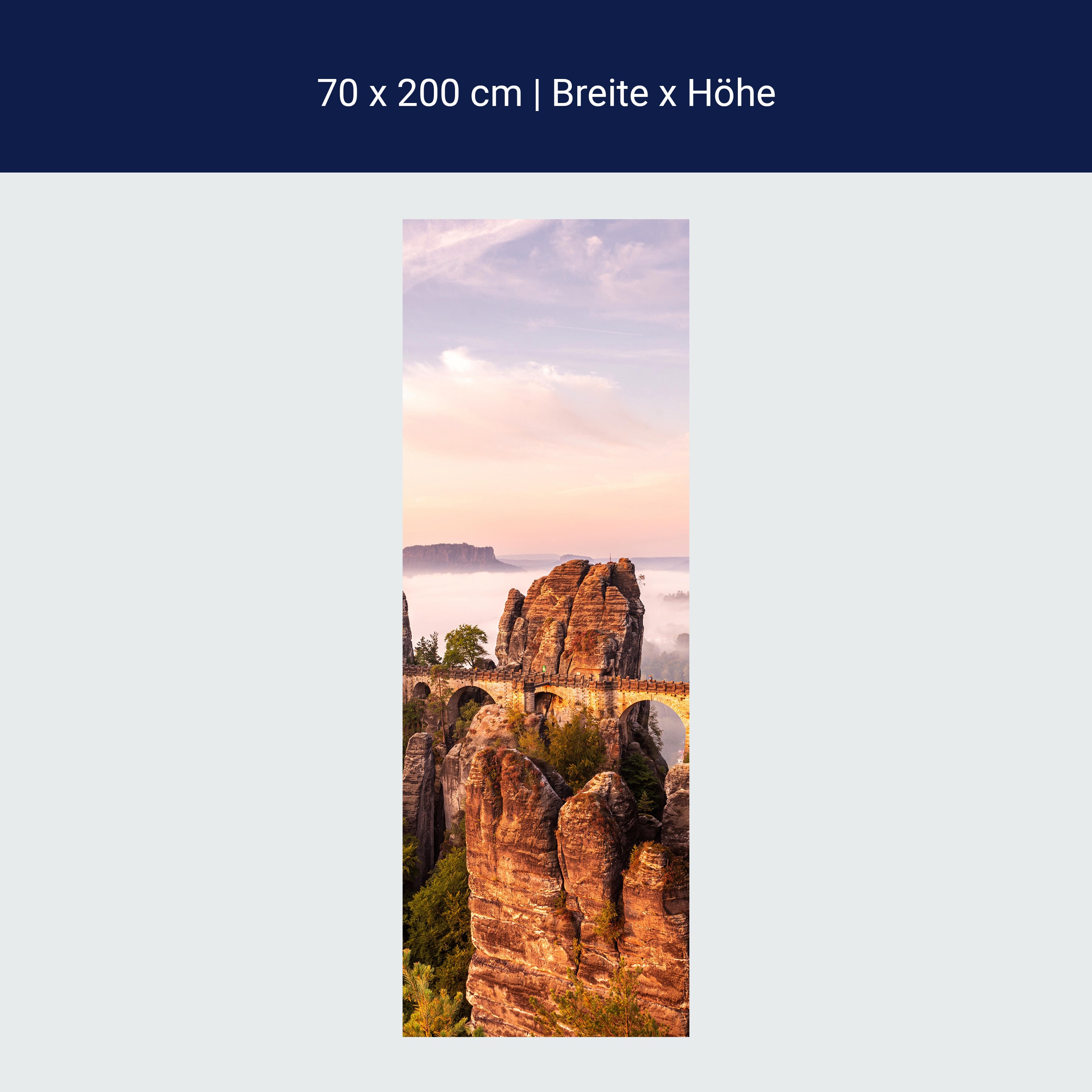 Türtapete Sächsische Schweiz, Bastei, Berge M1438 Türtapete Sächsische Schweiz, Bastei, Berge M1438