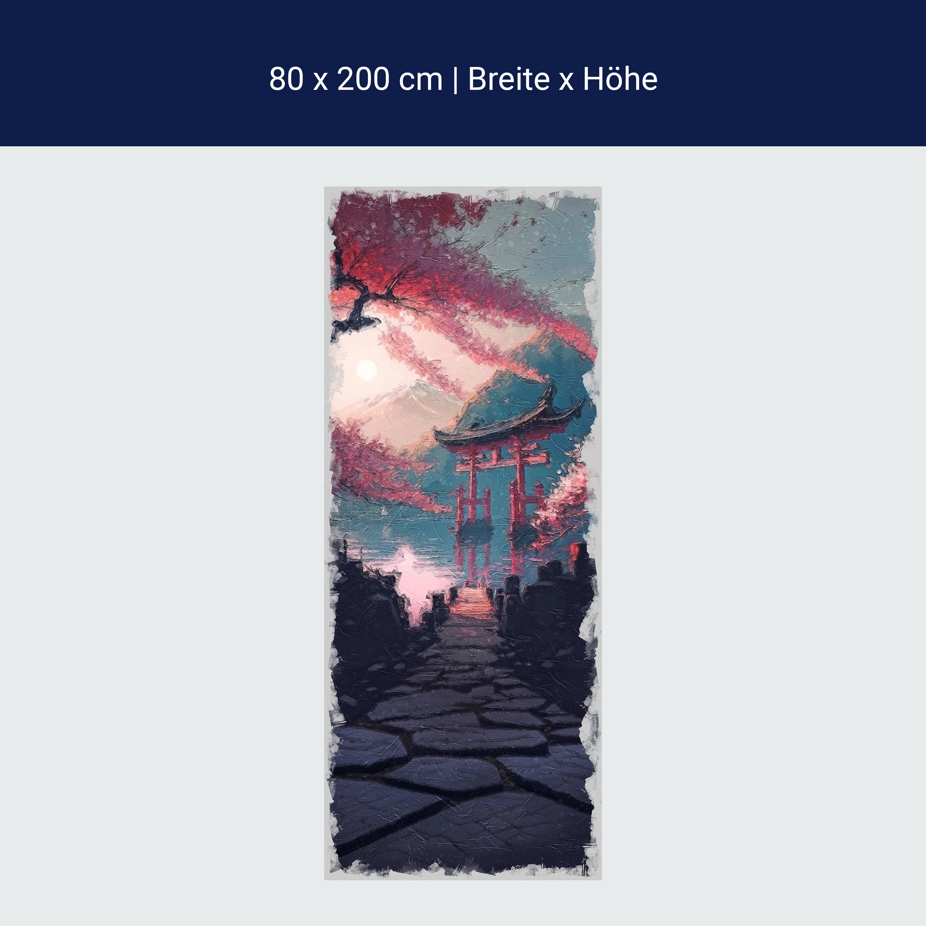 Türtapete Japan, Steg, Kirschbaum, Sakura M1447 Türtapete Japan, Steg, Kirschbaum, Sakura M1447