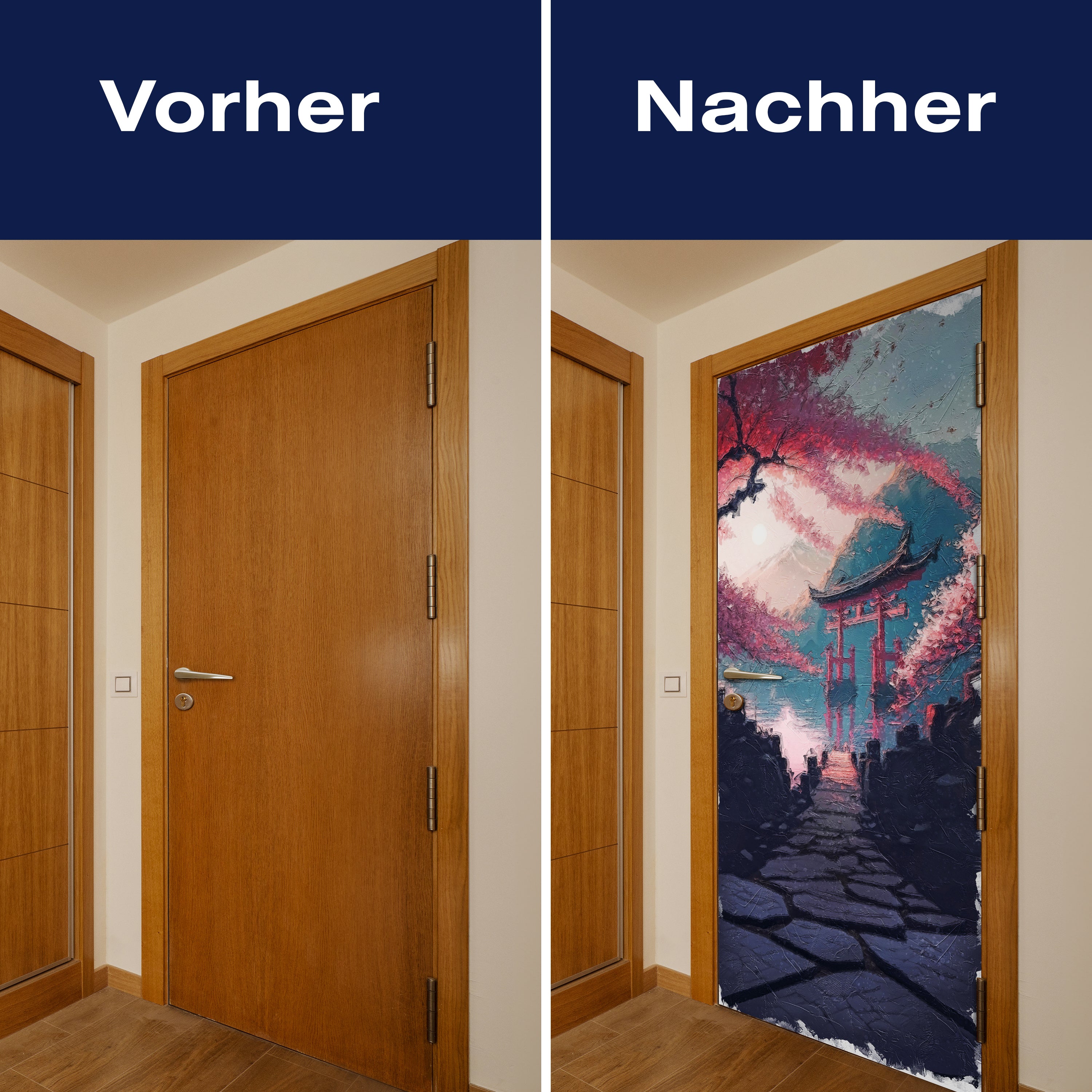 Türtapete Japan, Steg, Kirschbaum, Sakura M1447 - Bild 10 Türtapete Japan, Steg, Kirschbaum, Sakura M1447 - Bild 10