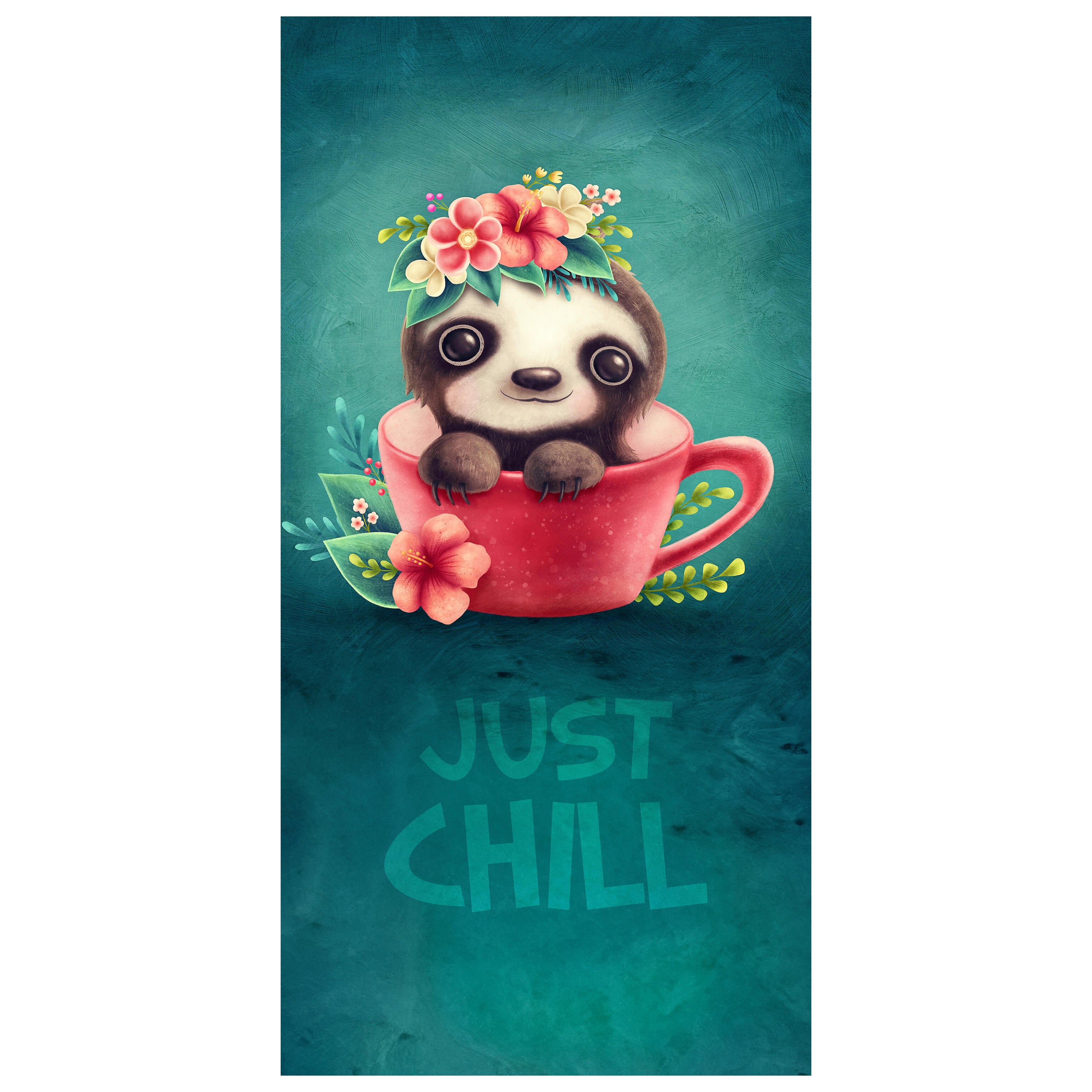 Türtapete Faultier, Illustration, Just Chill M1454 - Bild 2 Türtapete Faultier, Illustration, Just Chill M1454 - Bild 2