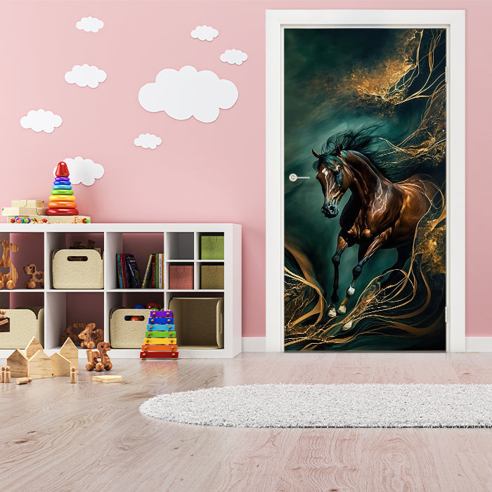 Türtapete Pferd, Digital Art M1457 - Bild 1 Türtapete Pferd, Digital Art M1457 - Bild 1