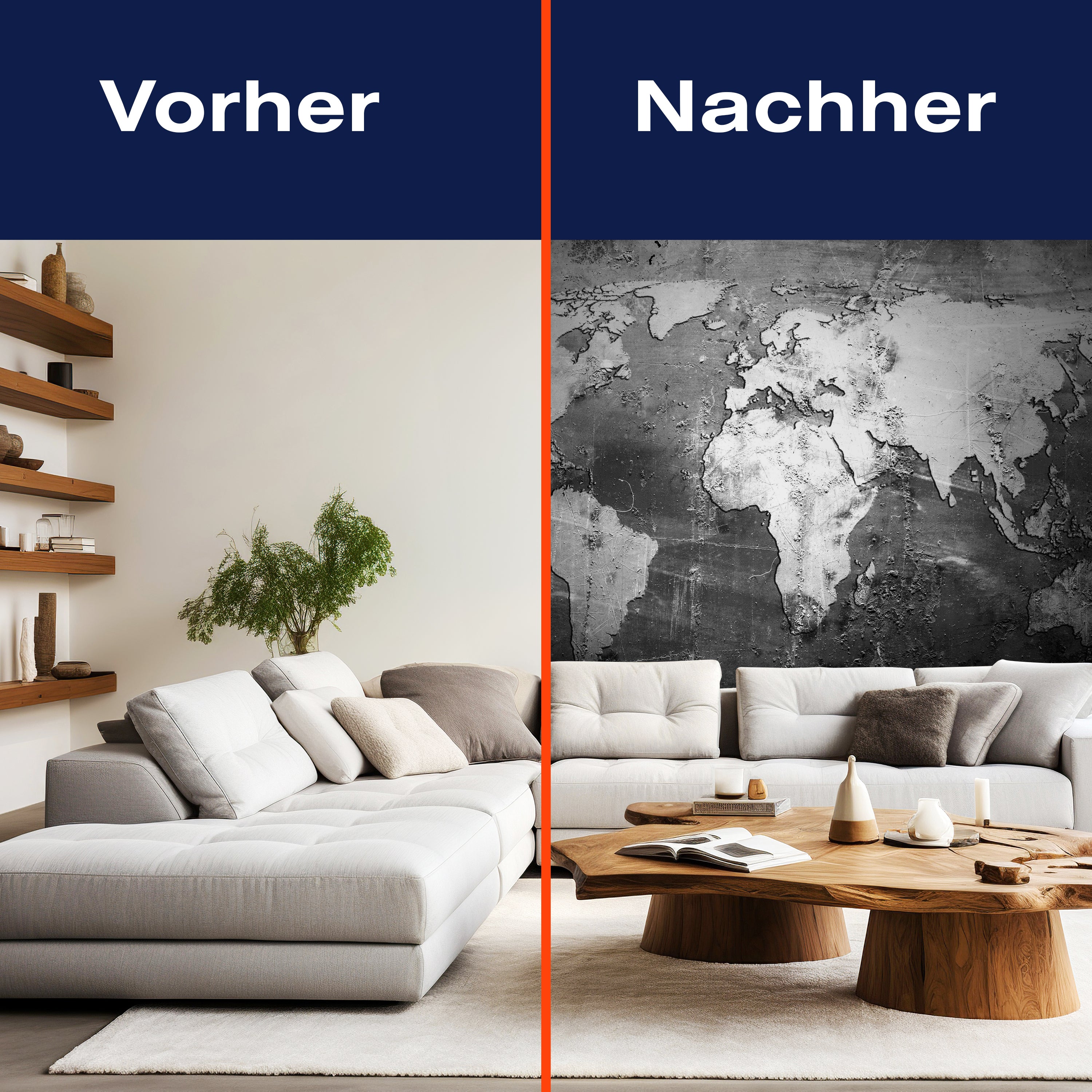 Fototapete Weltkarte Wand Grunge M1459 - Bild 9 Fototapete Weltkarte Wand Grunge M1459 - Bild 9