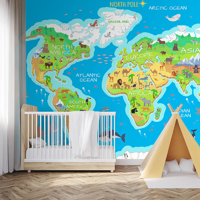 Fototapete Weltkarte 2 M1472 - Bild 1 Fototapete Weltkarte 2 M1472 - Bild 1