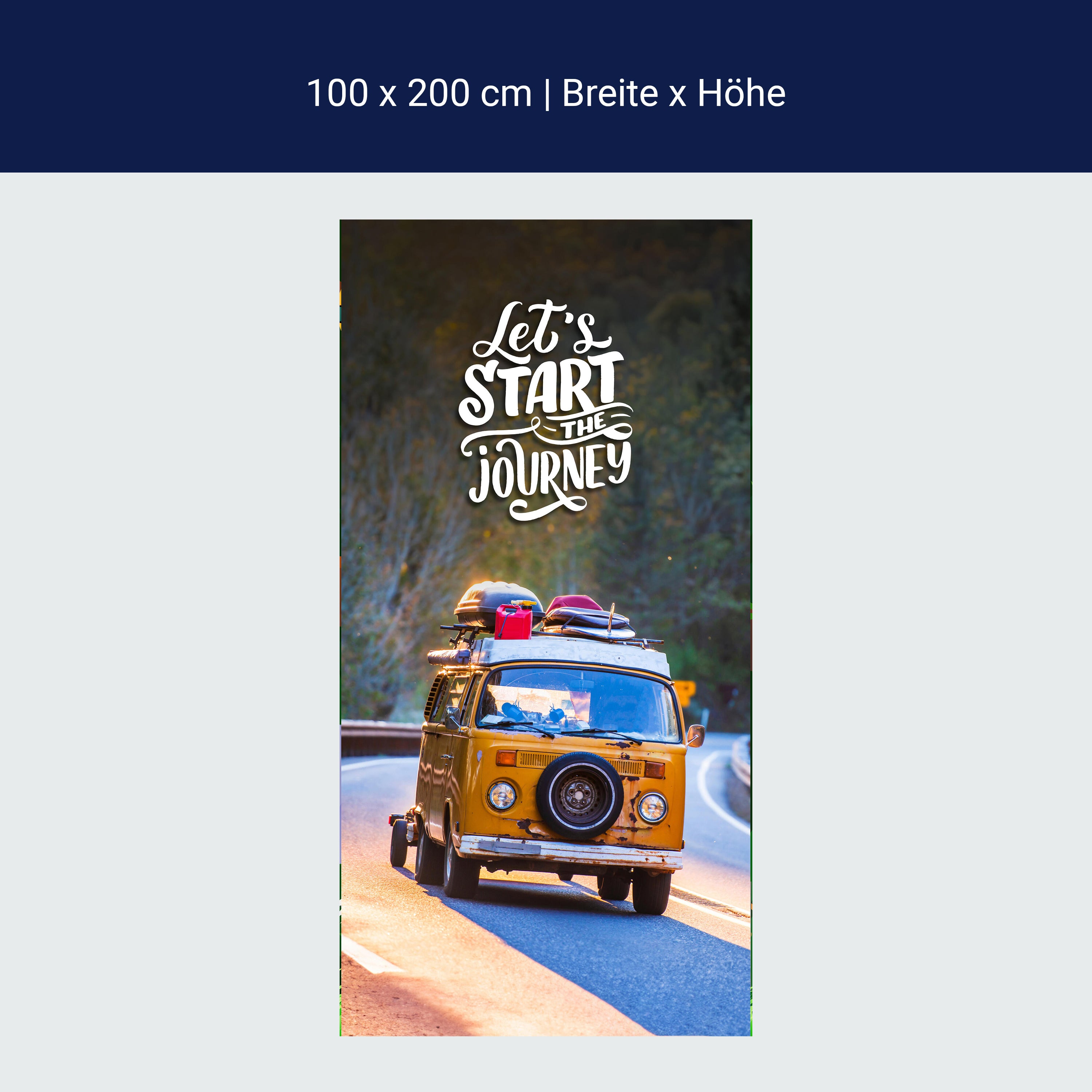 Türtapete Camper, Van, Spruch M1473 Türtapete Camper, Van, Spruch M1473