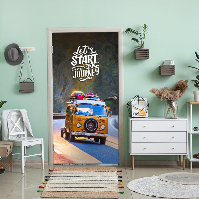 Türtapete Camper, Van, Spruch M1473 - Bild 1 Türtapete Camper, Van, Spruch M1473 - Bild 1