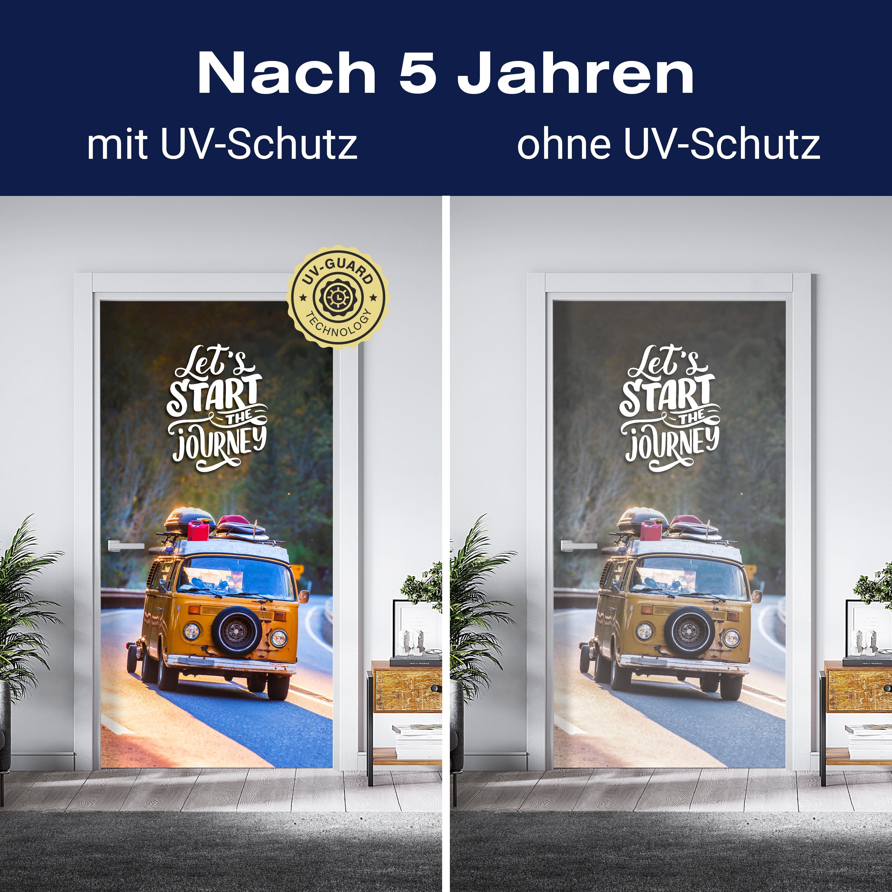 Türtapete Camper, Van, Spruch M1473 - Bild 4 Türtapete Camper, Van, Spruch M1473 - Bild 4