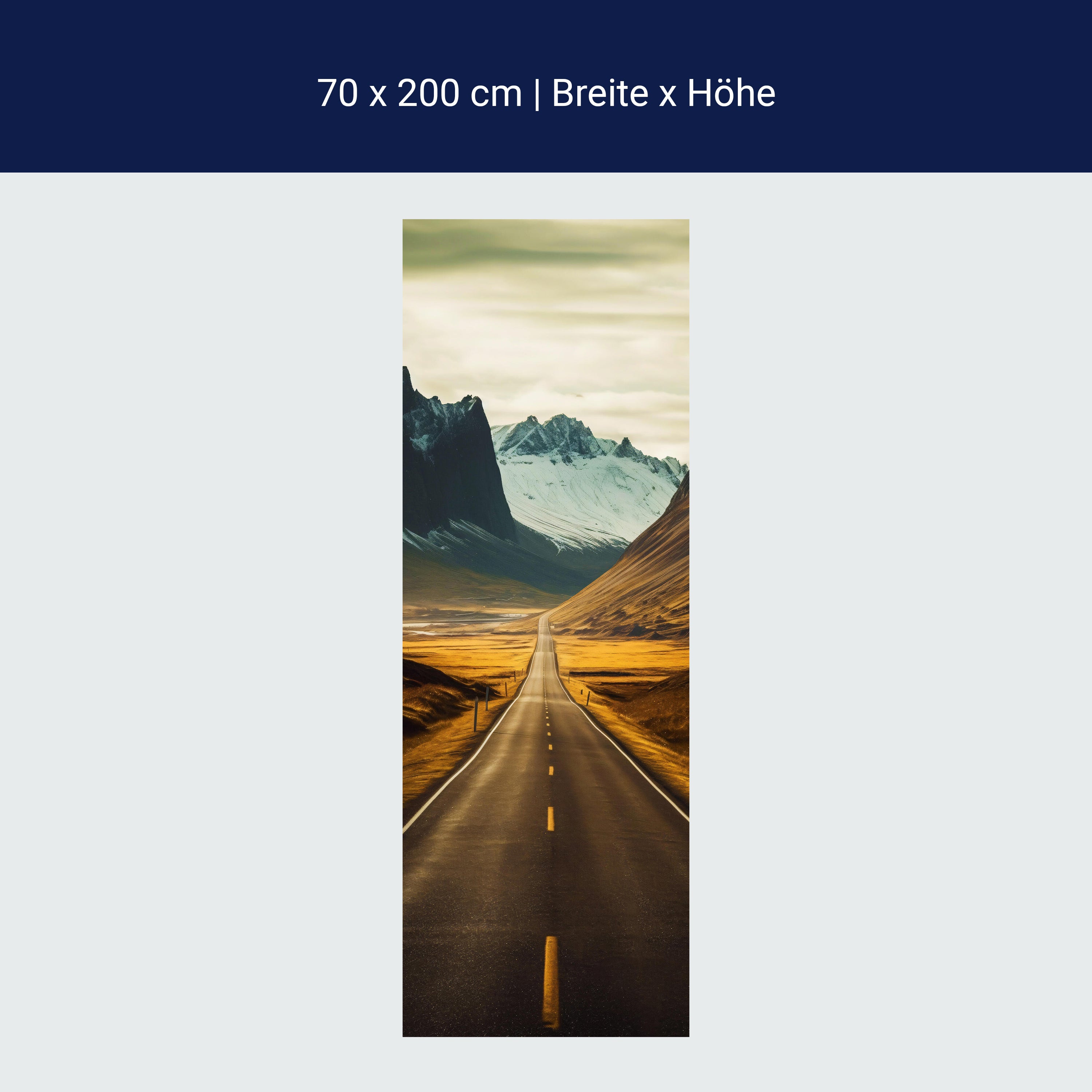 Türtapete Straße, Landschaft, Berge M1474 Türtapete Straße, Landschaft, Berge M1474