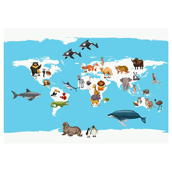 Fototapete Weltkarte M1481 - Bild 2 Fototapete Weltkarte M1481 - Bild 2