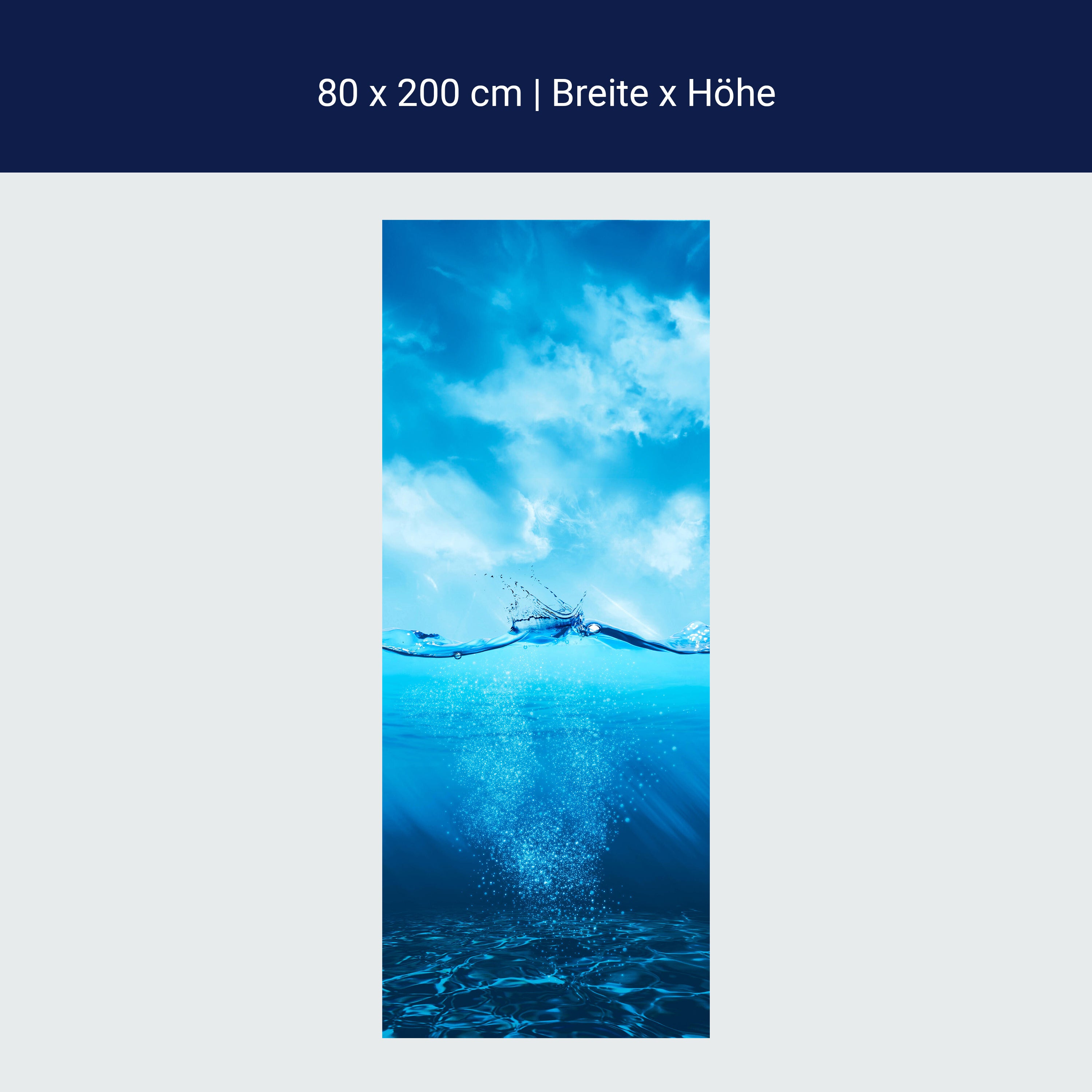 Türtapete Welle, Unterwasser M1481 Türtapete Welle, Unterwasser M1481