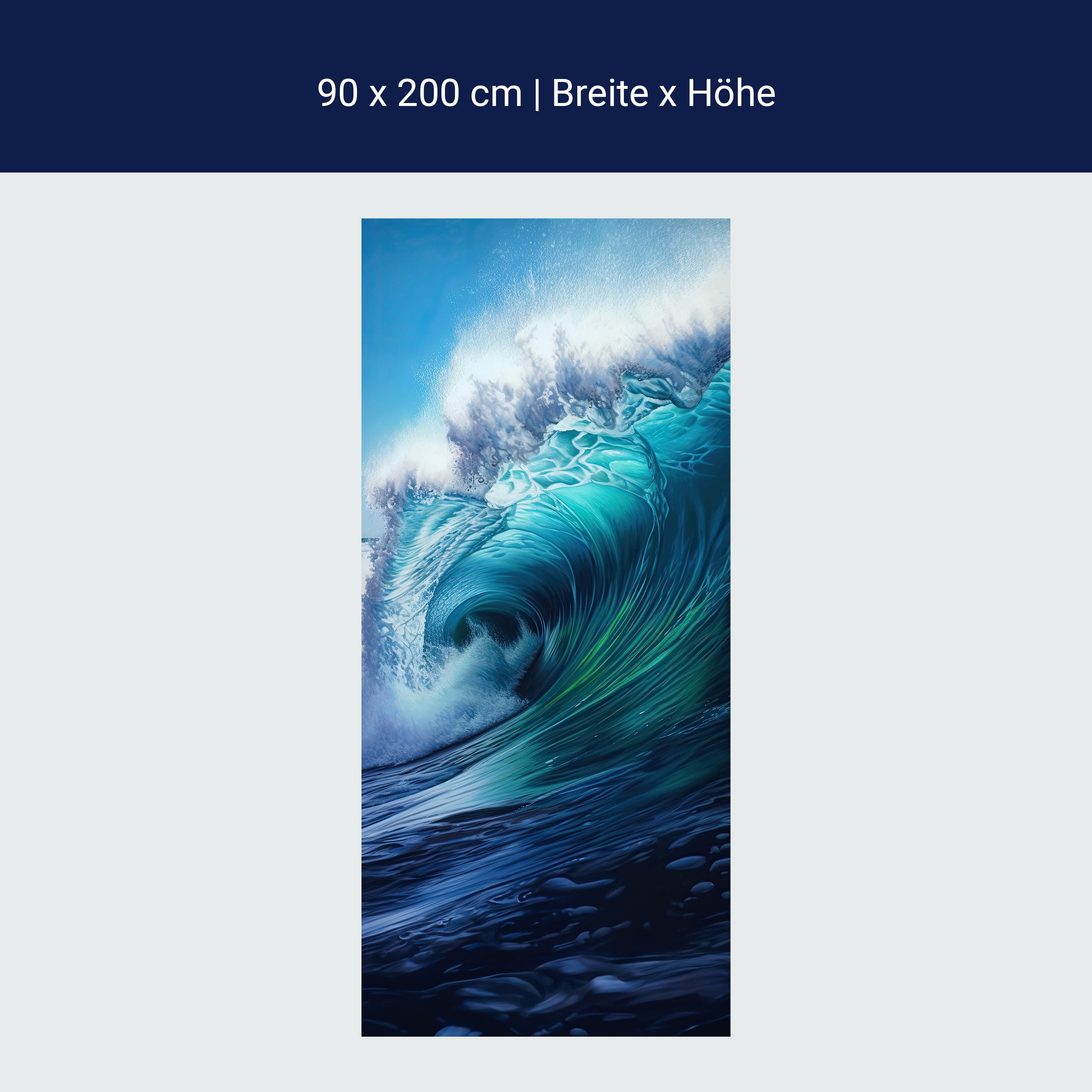 Türtapete Welle, Malerei M1484 Türtapete Welle, Malerei M1484