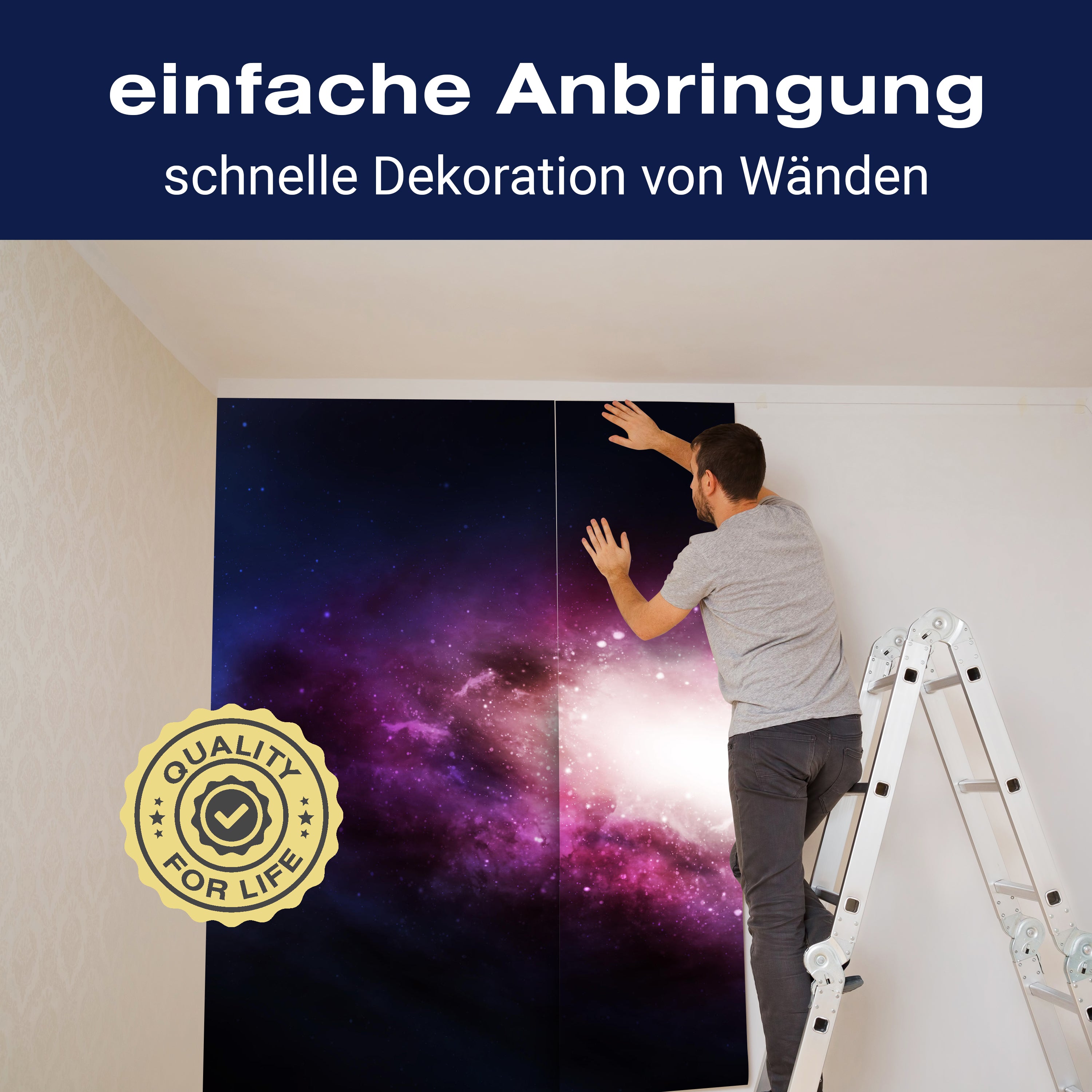 Fototapete Lila Galaxy M1489 - Bild 3 Fototapete Lila Galaxy M1489 - Bild 3