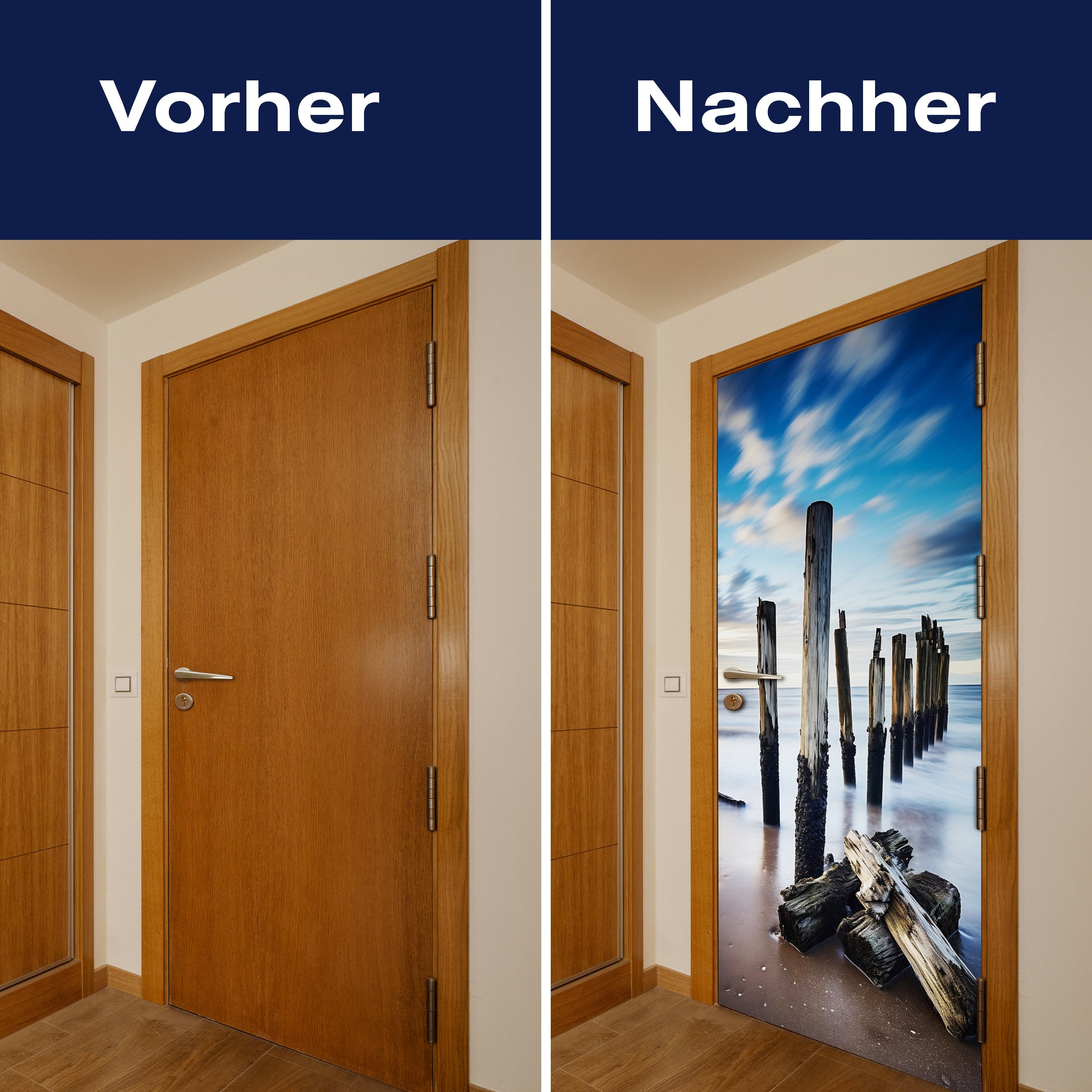 Türtapete Strand, Meer, Buhnen M1489 - Bild 10 Türtapete Strand, Meer, Buhnen M1489 - Bild 10