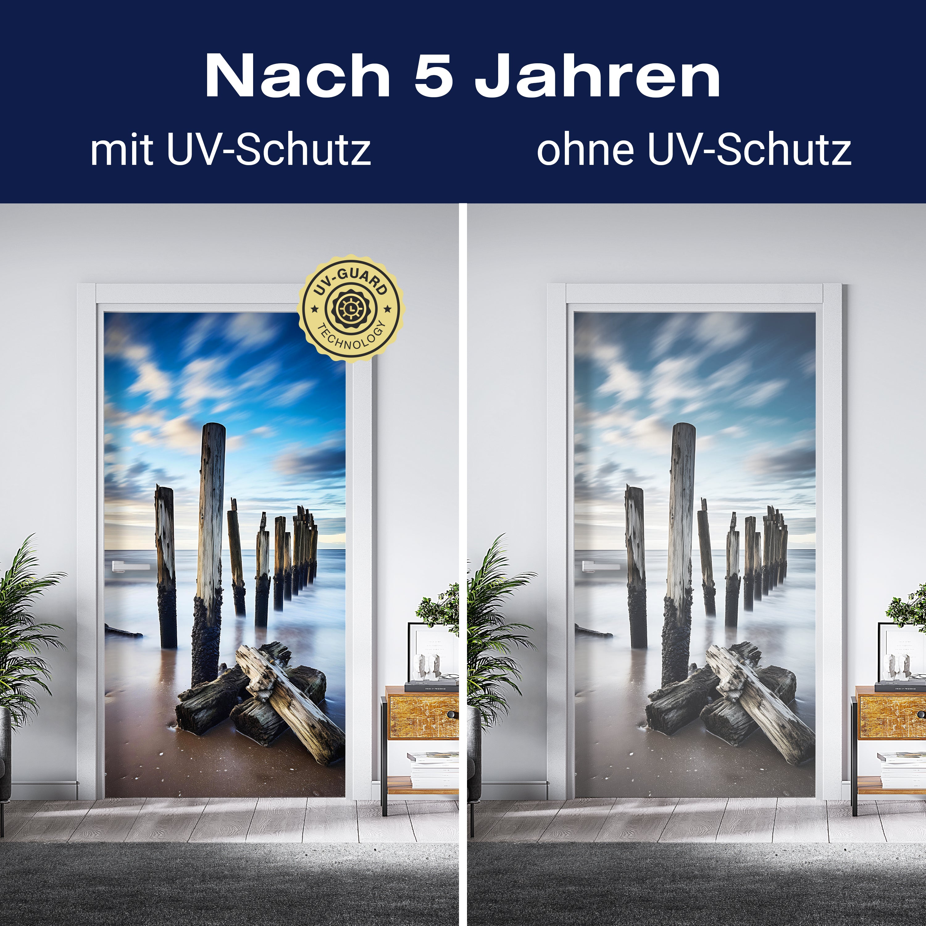 Türtapete Strand, Meer, Buhnen M1489 - Bild 4 Türtapete Strand, Meer, Buhnen M1489 - Bild 4