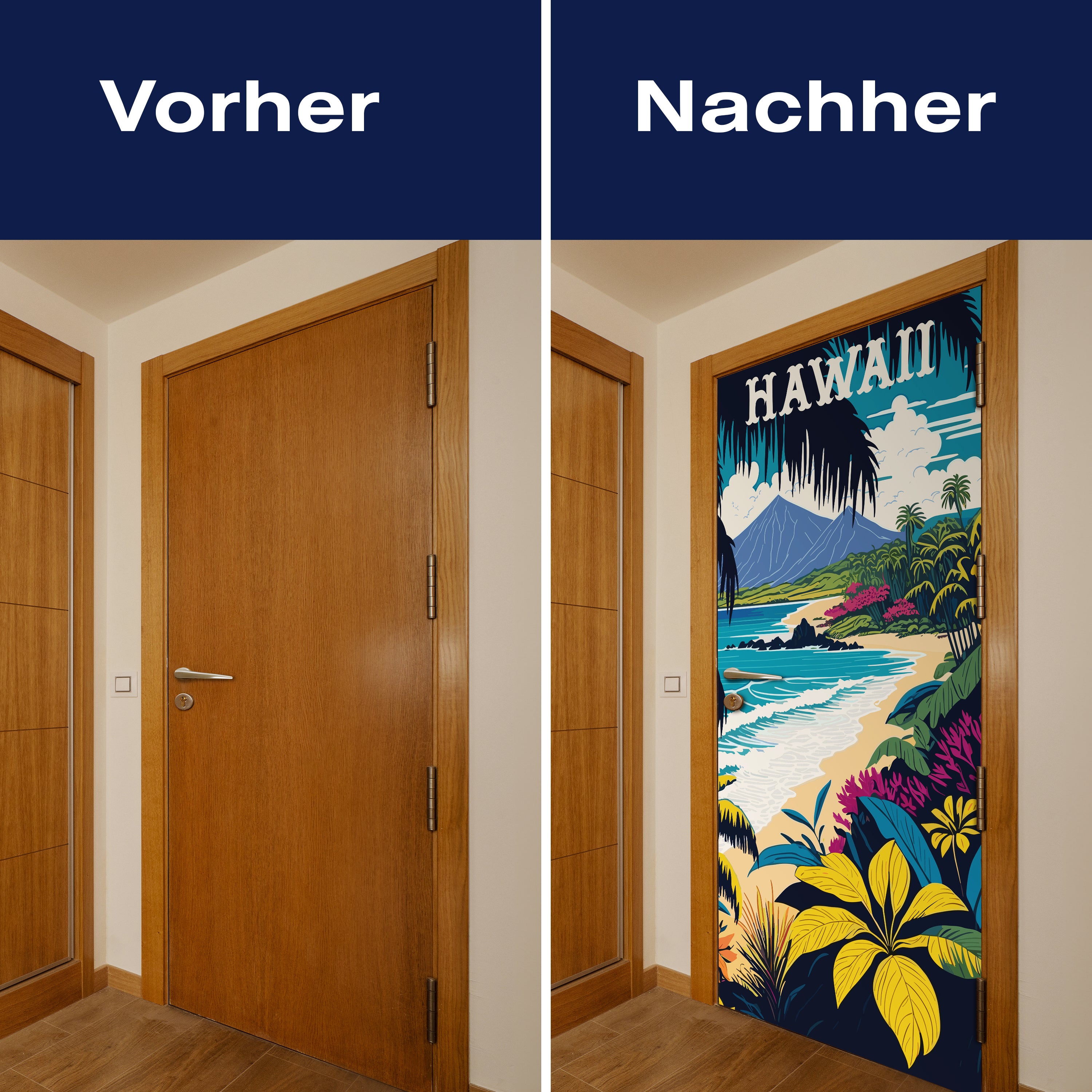 Türtapete Strand, Hawaii, Illustration M1490 - Bild 10 Türtapete Strand, Hawaii, Illustration M1490 - Bild 10