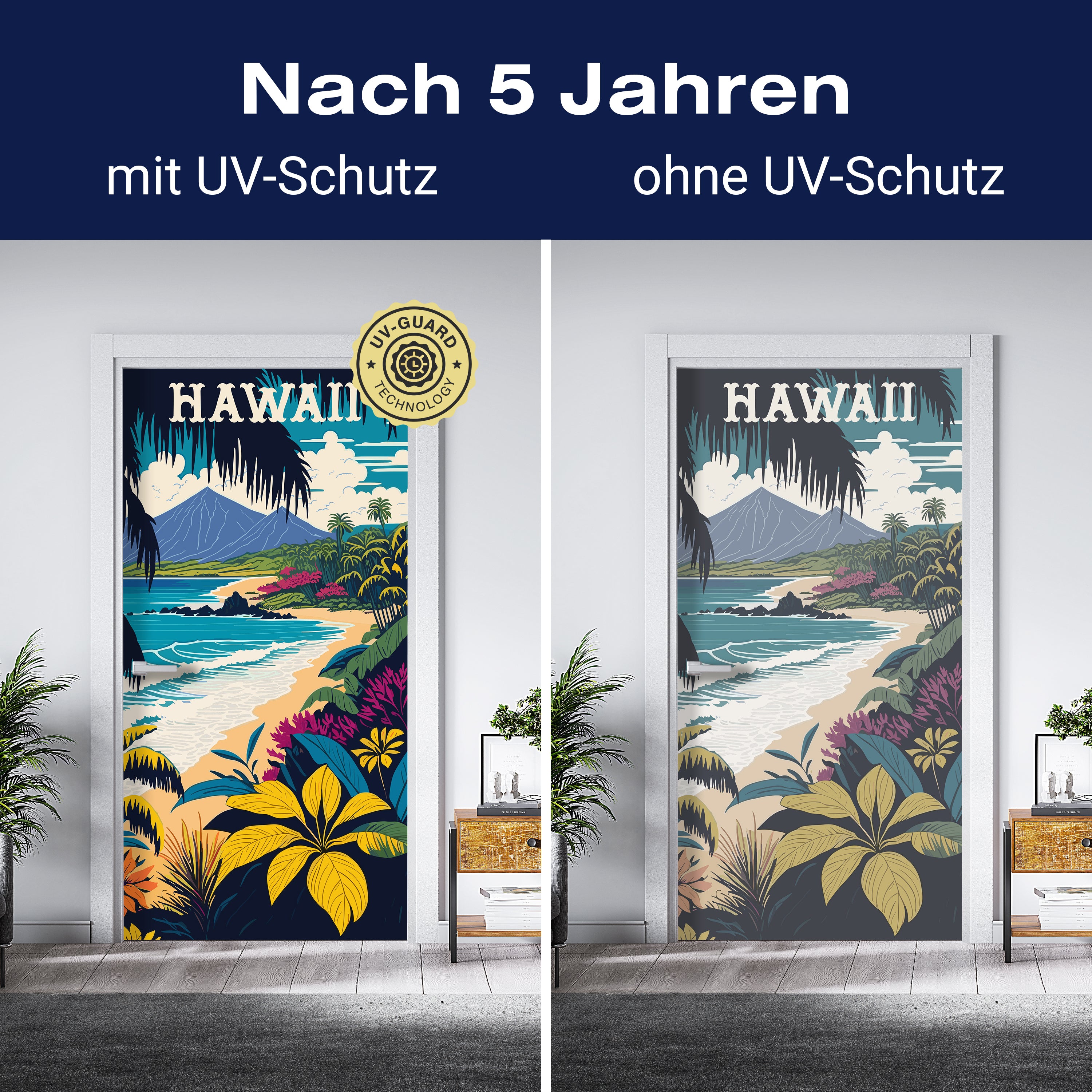 Türtapete Strand, Hawaii, Illustration M1490 - Bild 4 Türtapete Strand, Hawaii, Illustration M1490 - Bild 4