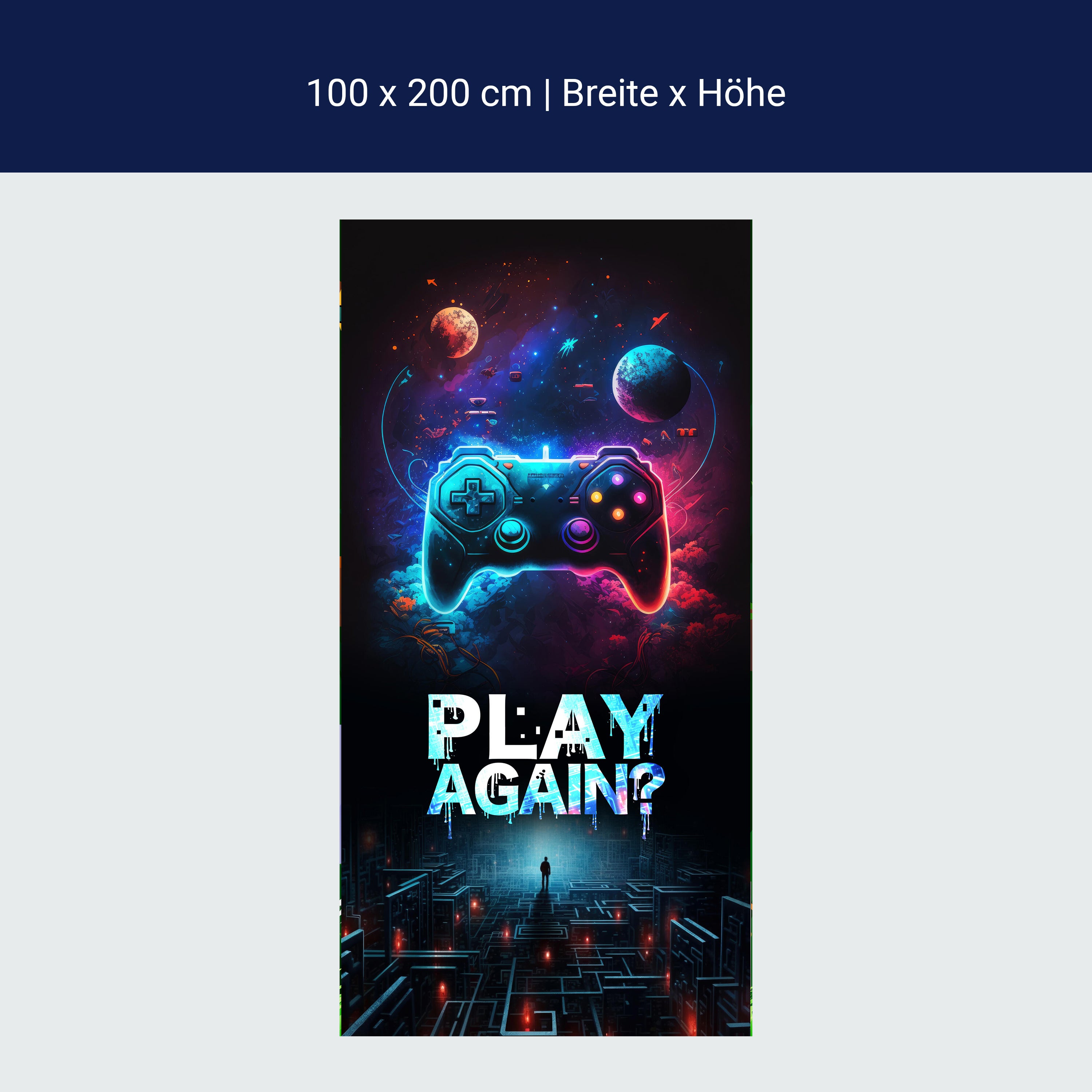 Türtapete Controller, Gaming, Spruch M1500 Türtapete Controller, Gaming, Spruch M1500