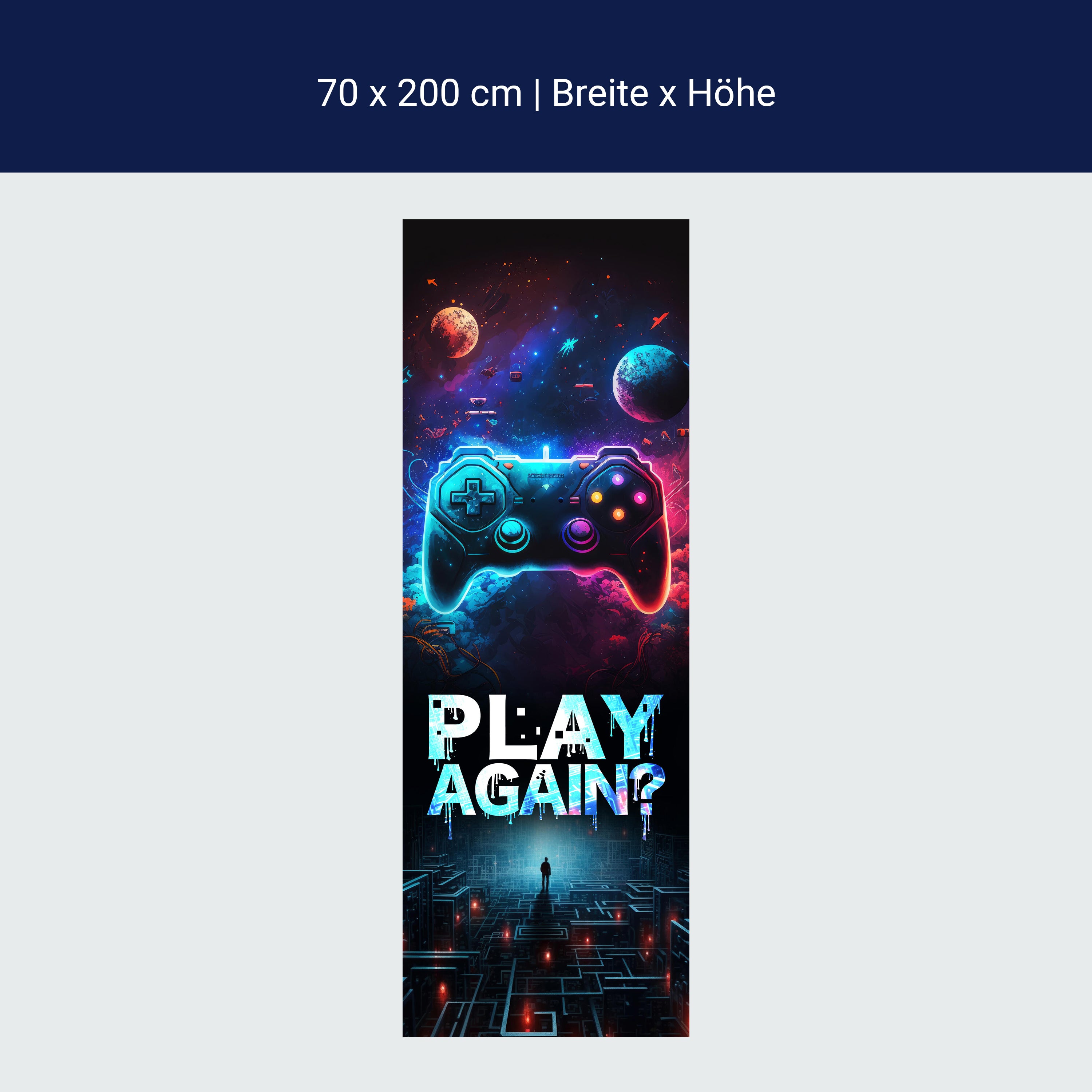 Türtapete Controller, Gaming, Spruch M1500 Türtapete Controller, Gaming, Spruch M1500