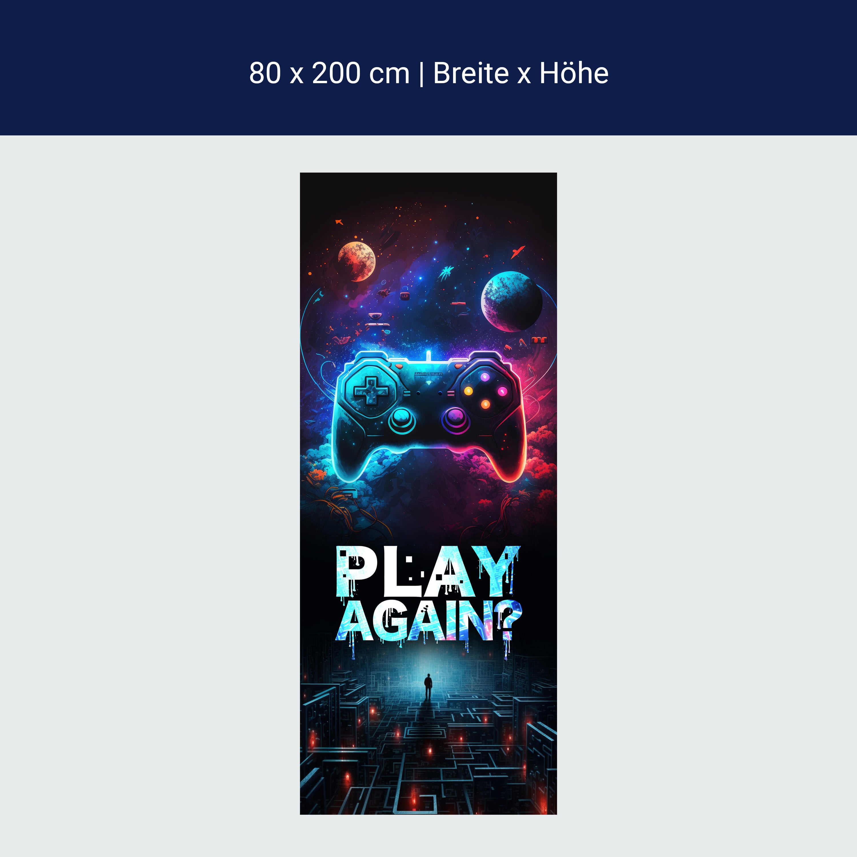 Türtapete Controller, Gaming, Spruch M1500 Türtapete Controller, Gaming, Spruch M1500