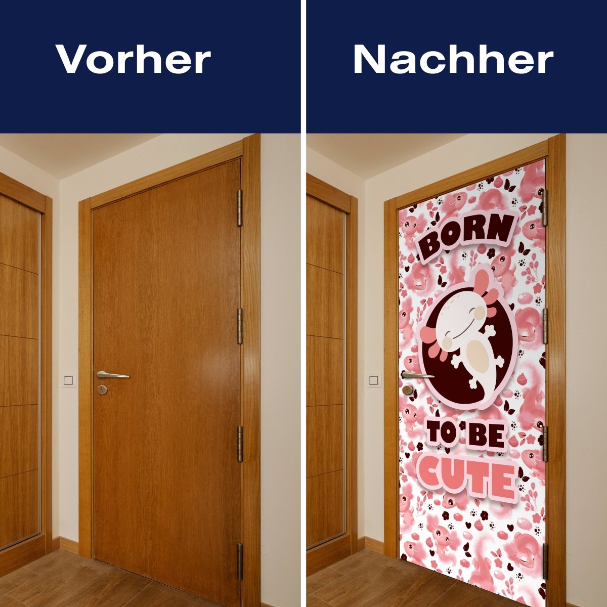 Türtapete süße rosa Axolotl M1526 - Bild 10 Türtapete süße rosa Axolotl M1526 - Bild 10