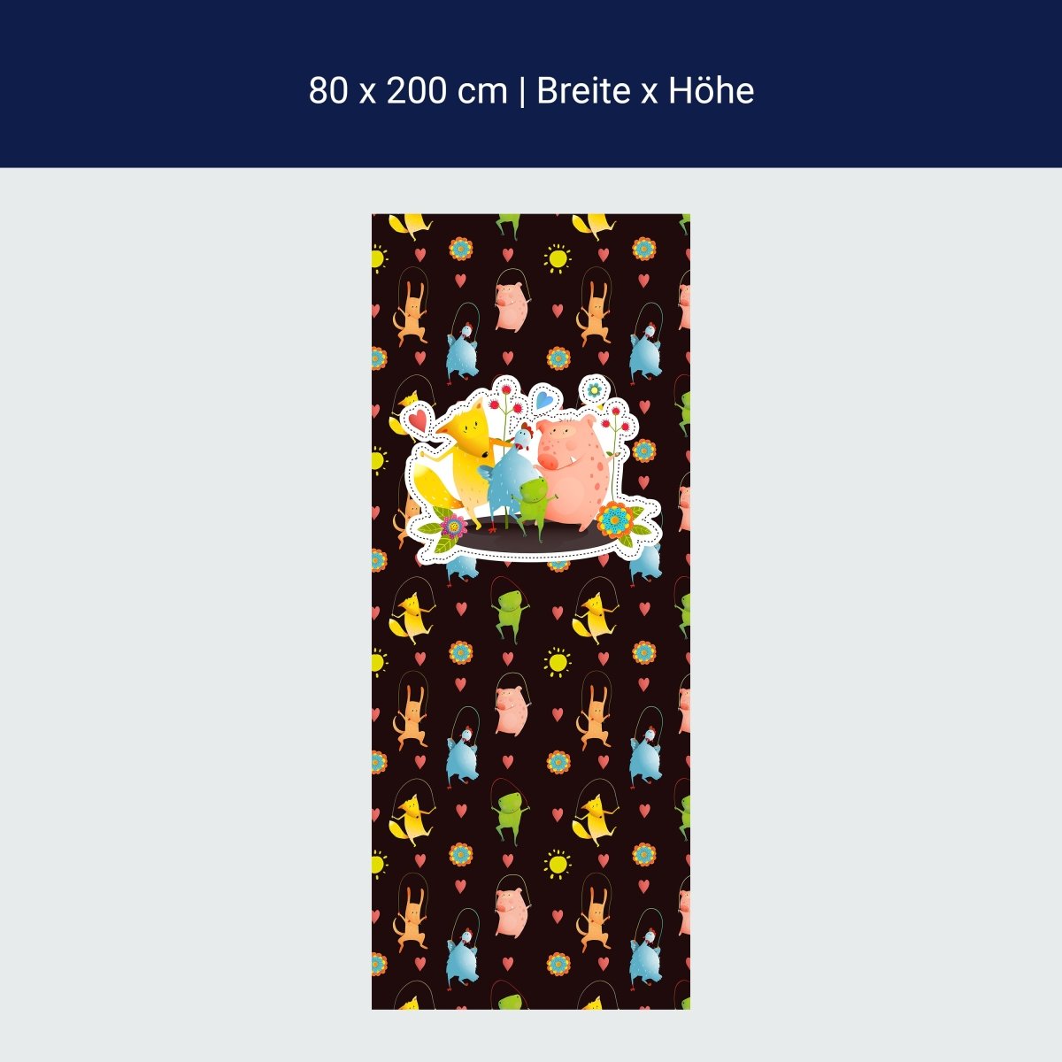 Türtapete lustige Tiere, Bauernhof M1529 Türtapete lustige Tiere, Bauernhof M1529